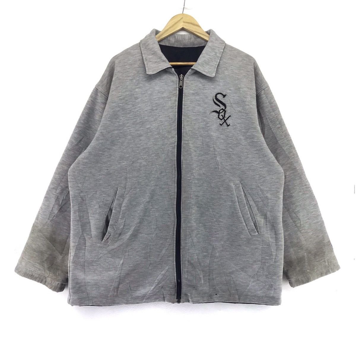 MLB × Vintage Vintage Chicago White SOX Reversible Sweatshirt XL Size US XL / EU 56 / 4 - 1 Thumbnail