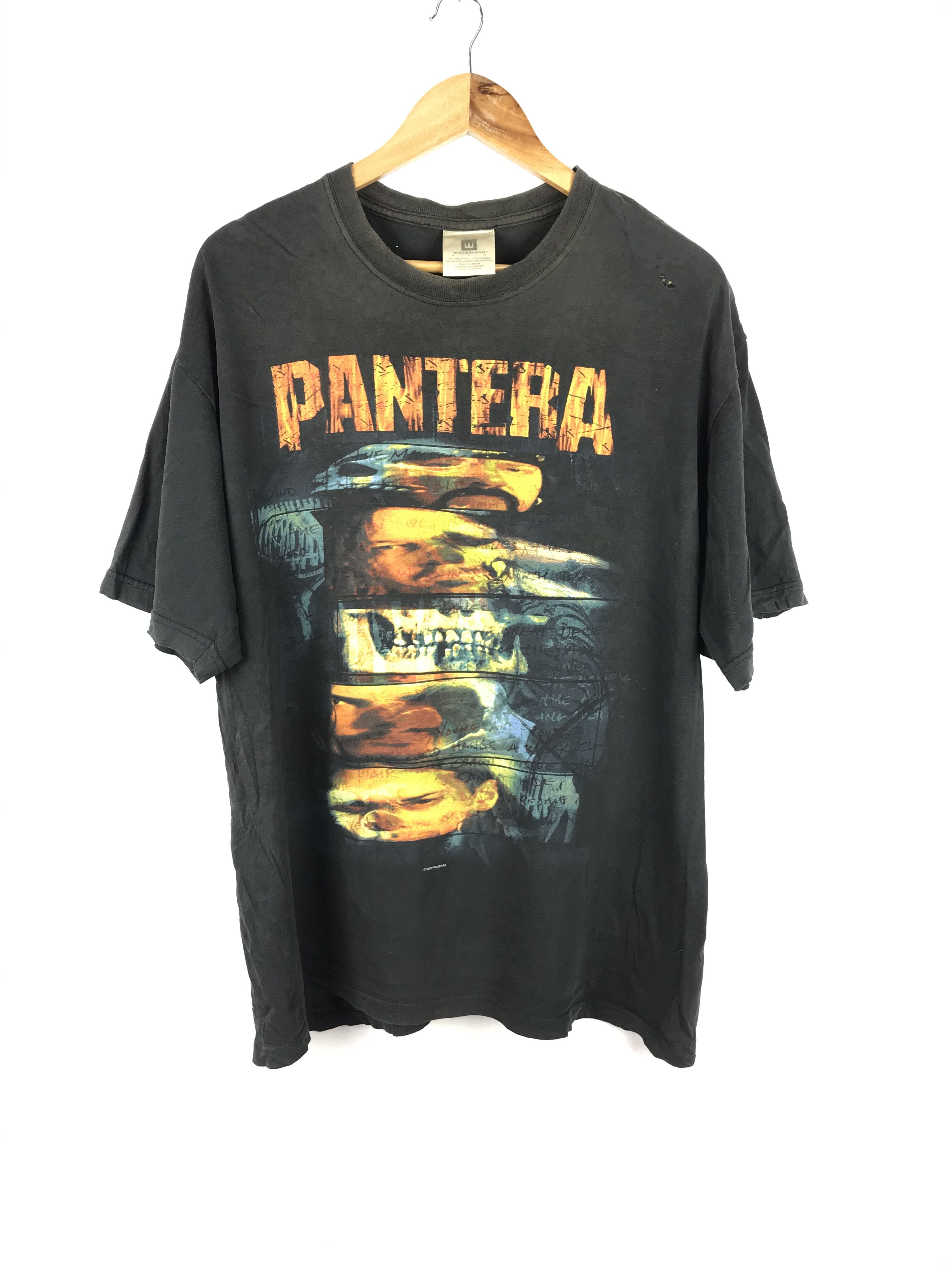 Band Tees 🔥 Vintage Pantera Winterland Distressed Metal Tee XL 🩸 Size US XL / EU 56 / 4 - 1 Thumbnail