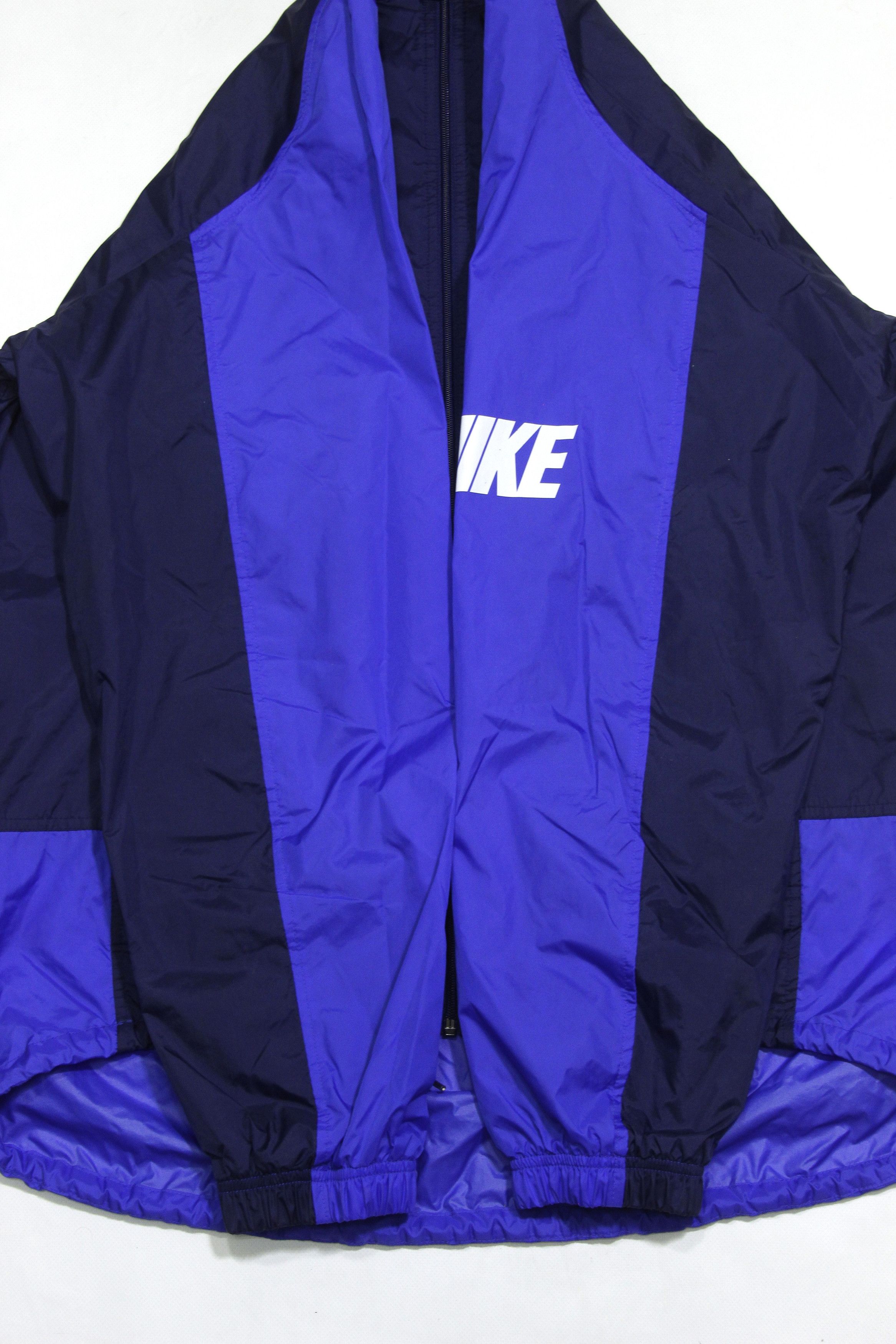 Nike 90S Big Swoosh Logo Nylon Sport Jacket Size US L / EU 52-54 / 3 - 6 Thumbnail