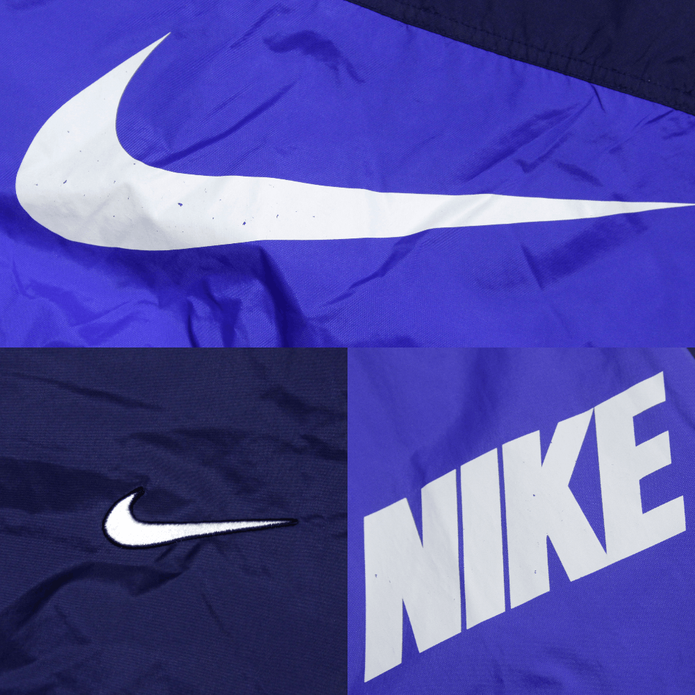 Nike 90S Big Swoosh Logo Nylon Sport Jacket Size US L / EU 52-54 / 3 - 3 Thumbnail