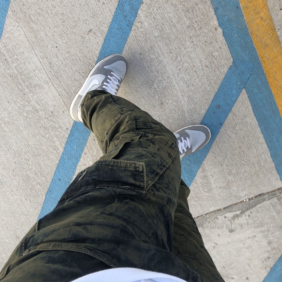 Vintage Stacked Denim Utility Cargo Washed Pants Black Bleach 30x32 Size US 30 / EU 46 - 3 Thumbnail