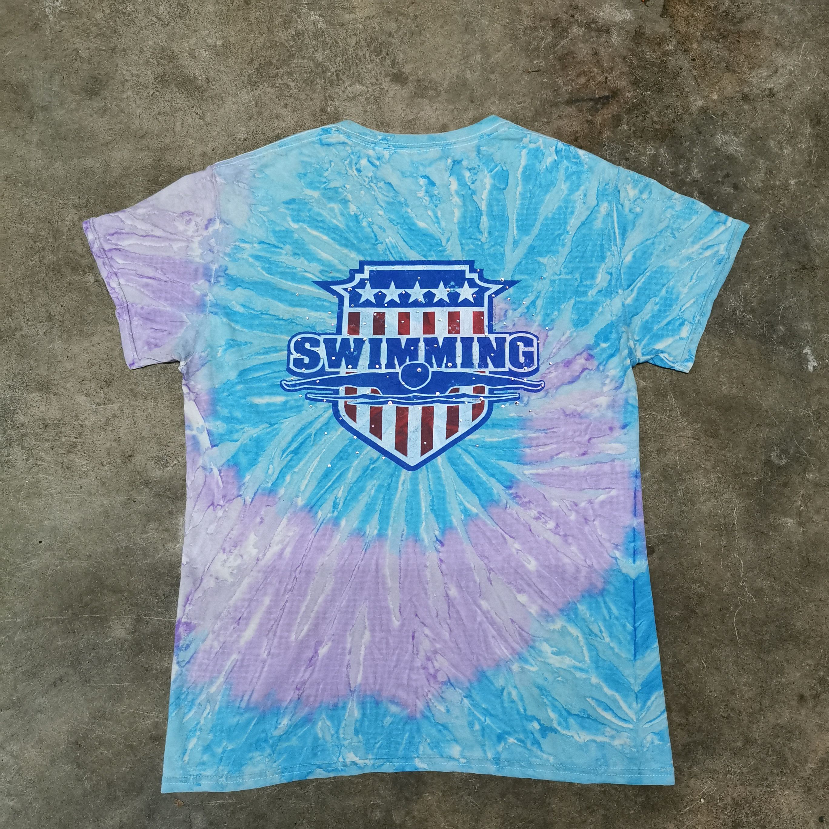 Vintage tshirt tie dye olympics mirro print | Grailed