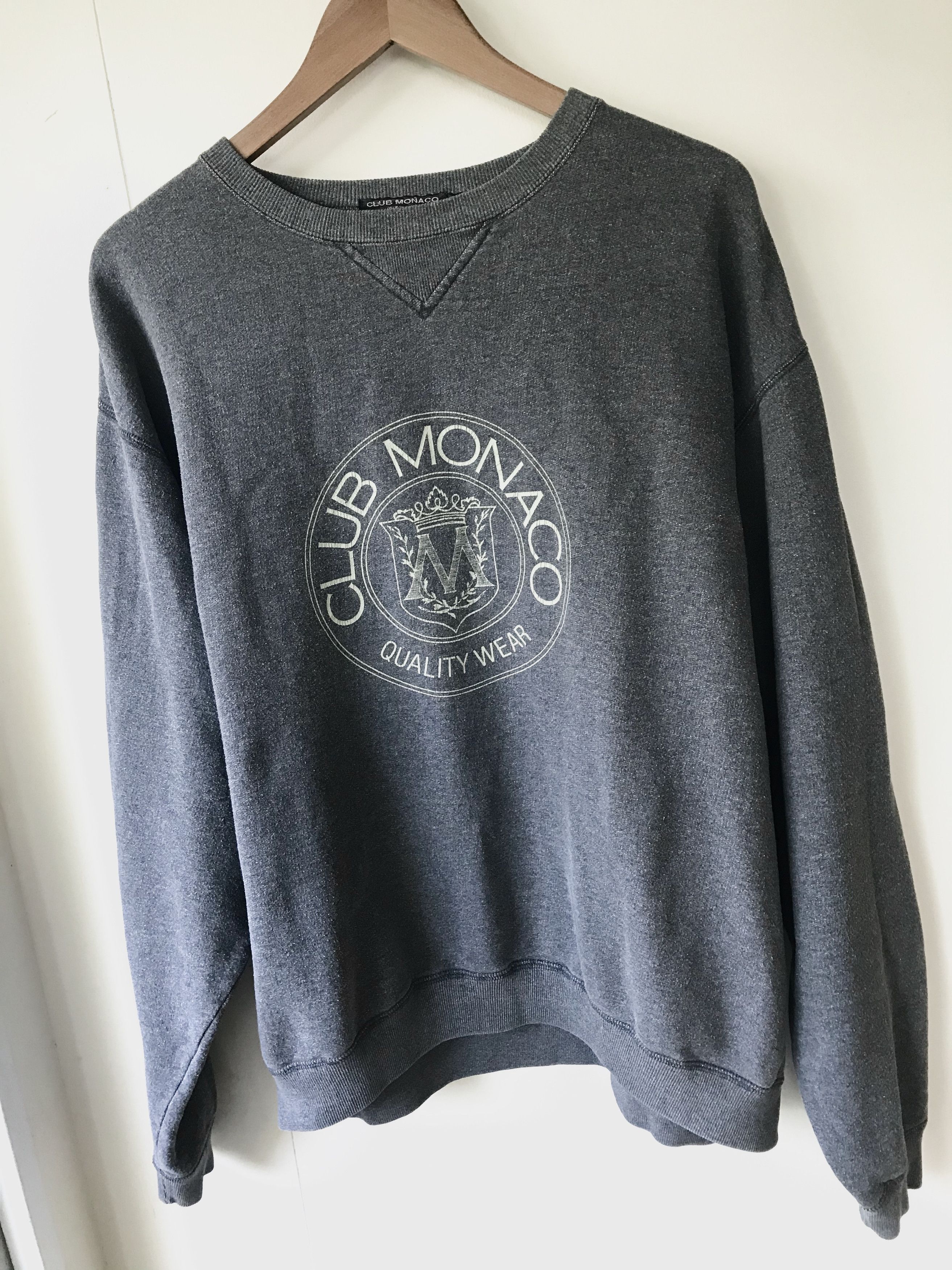 Vintage Vintage 90s Club Monaco sweatshirt made in Canada Grailed