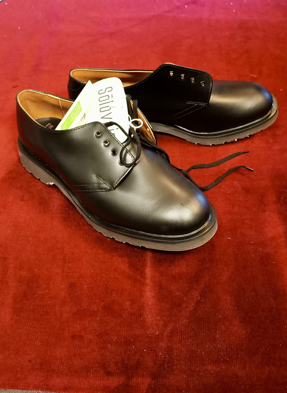 Oxblood Hi-Shine 11 Eye Derby Boot | Solovair | Handmade in