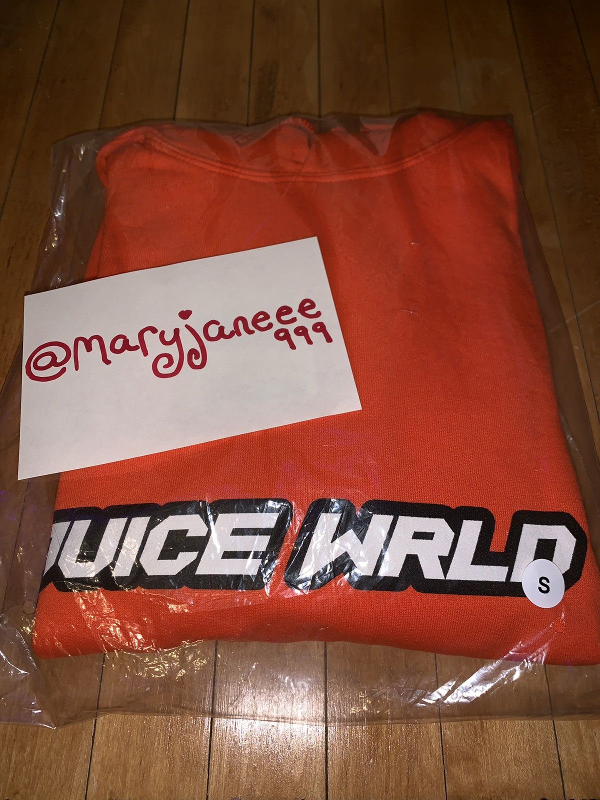 Juice WRLD 999 hotsell Righteous Hoodie Orange Medium