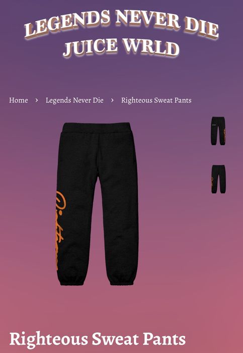 Juice wrld righteous sweatpants new arrivals