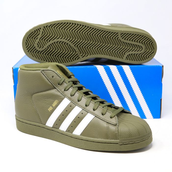 Adidas pro model olive green deals