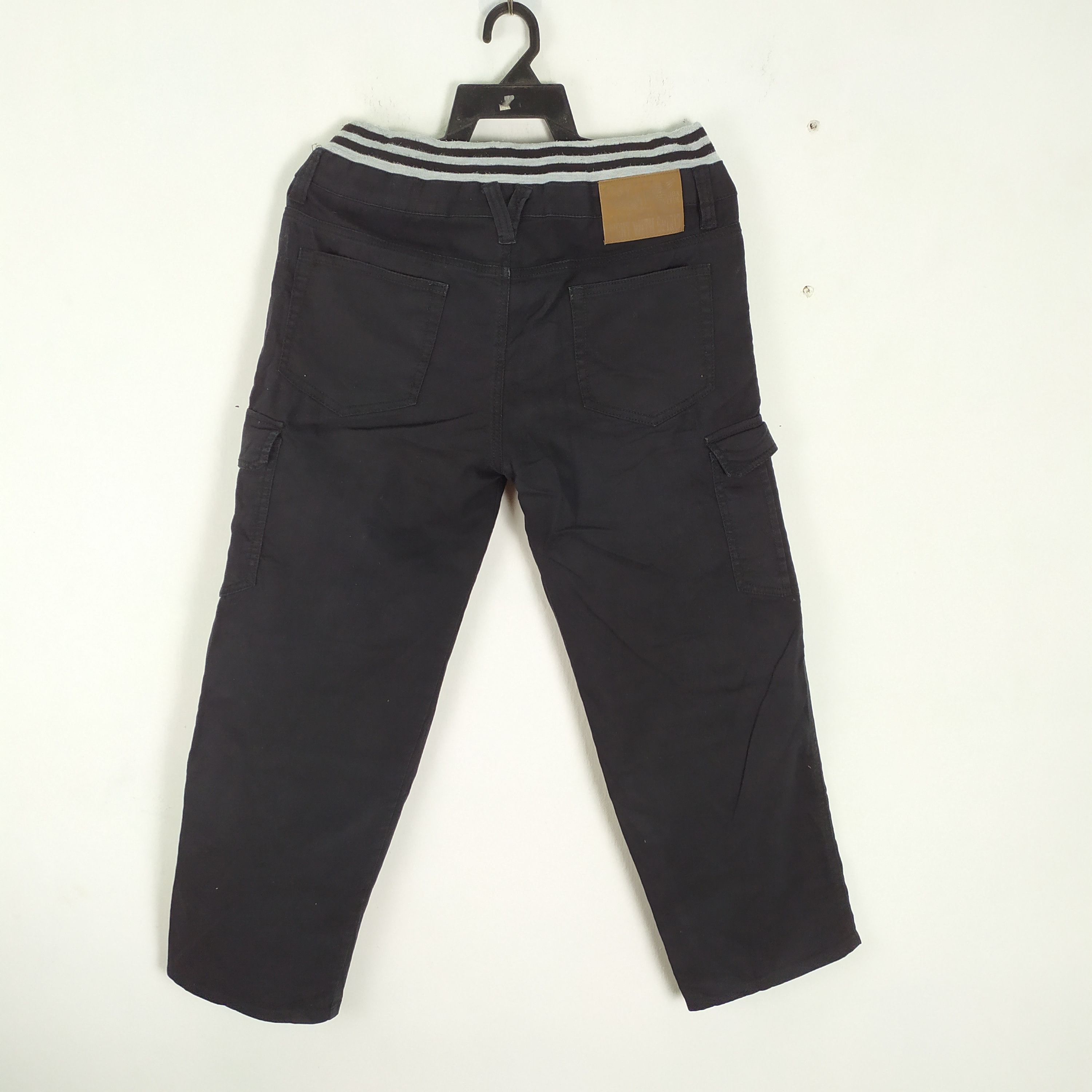 Japanese Brand TOPVALU Double waist Black Cargo Pants Multipocket waist 30 Size US 30 / EU 46 - 2 Thumbnail