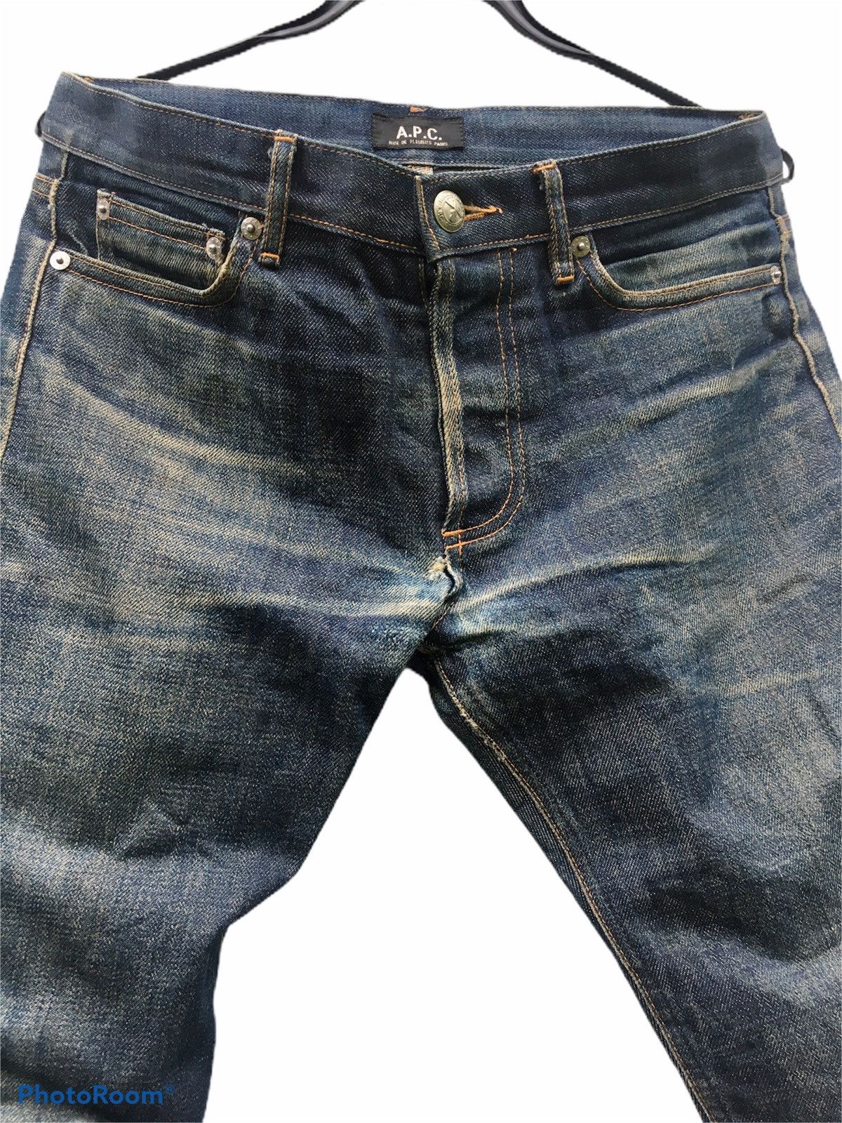 A.P.C. 🔥 Amazing A.P.C. Destroyed Selvedge Denim Pant Size US 34 / EU 50 - 2 Thumbnail