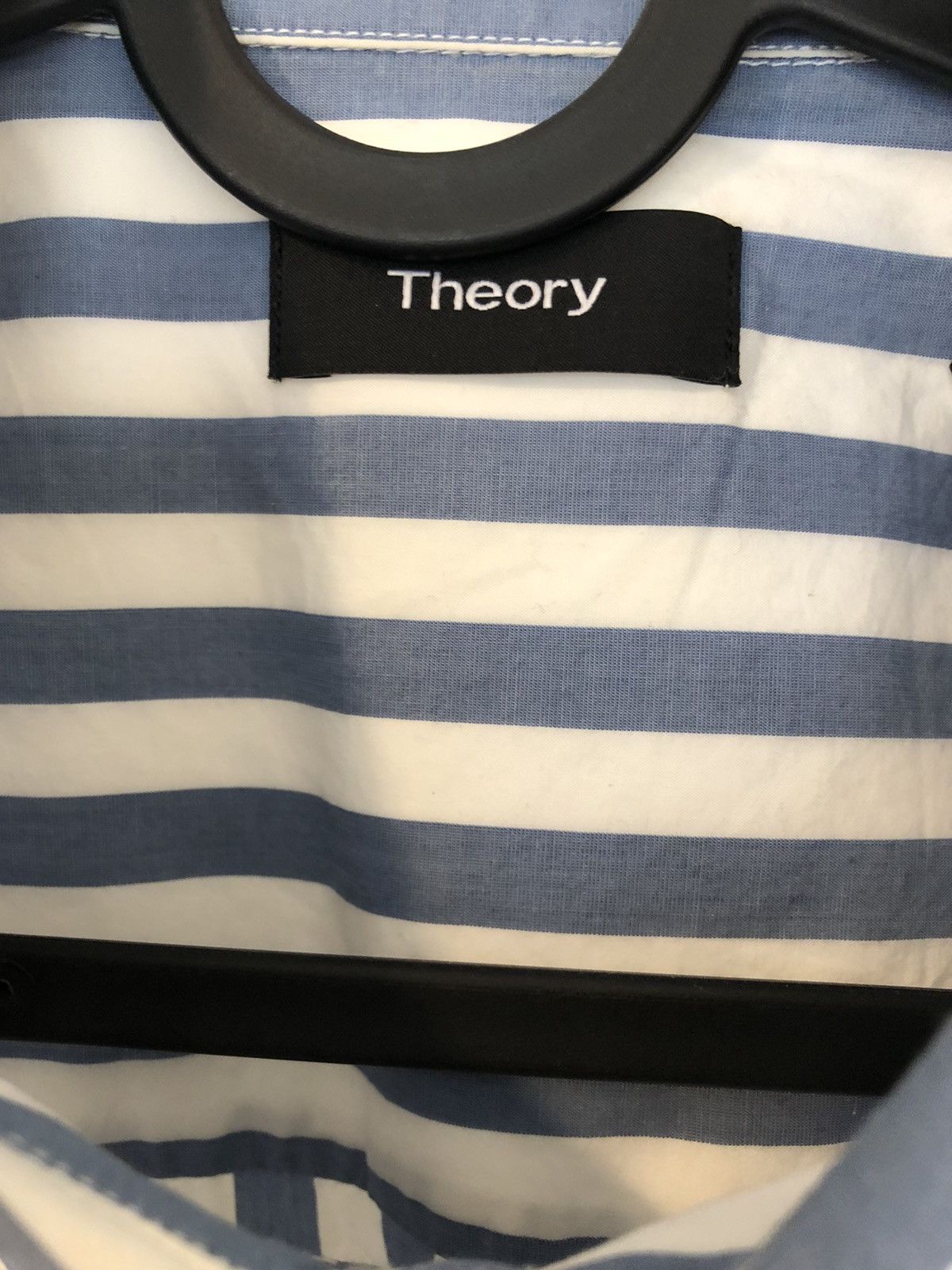 Theory Theory Striped Short Sleeve button up Shirt Size Large Size US L / EU 52-54 / 3 - 3 Thumbnail
