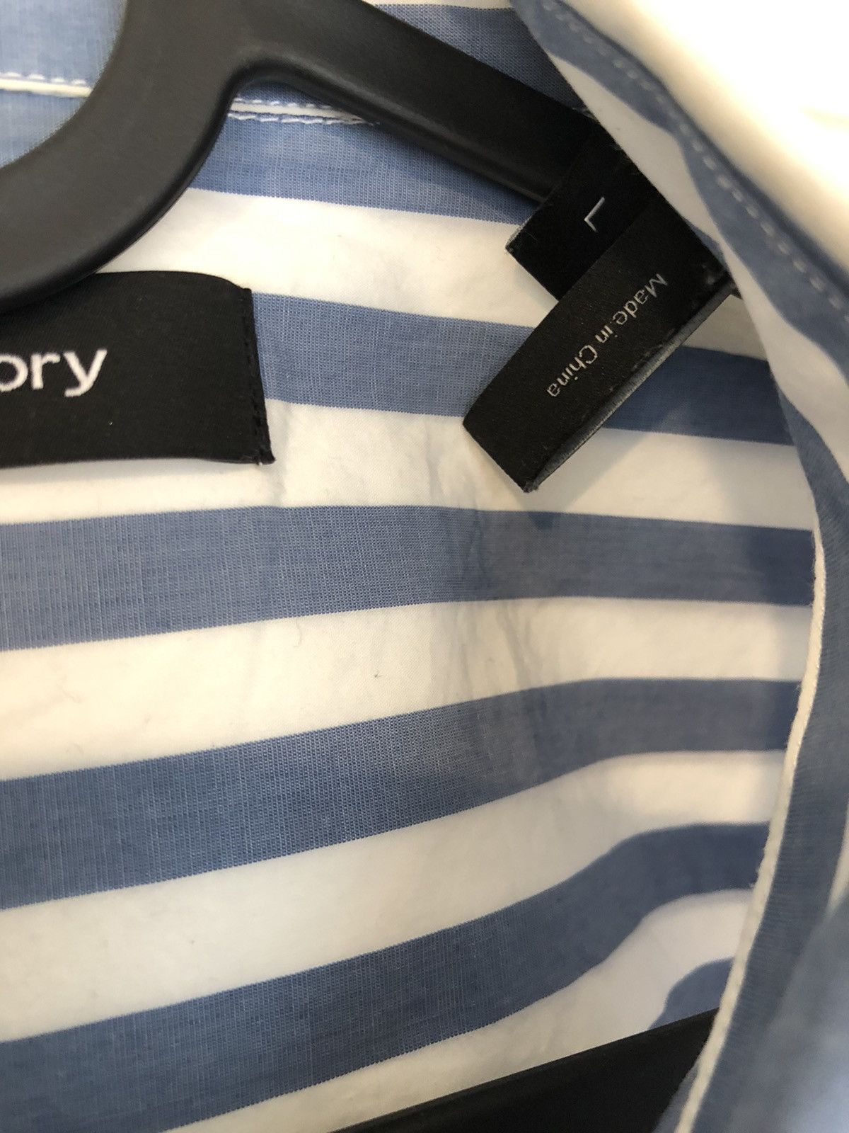 Theory Theory Striped Short Sleeve button up Shirt Size Large Size US L / EU 52-54 / 3 - 4 Thumbnail