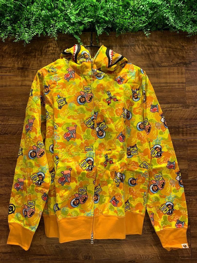 Bape NEW! 2014 Limited Edition Spongebob yellow zip up hoodie Size US L / EU 52-54 / 3 - 2 Preview