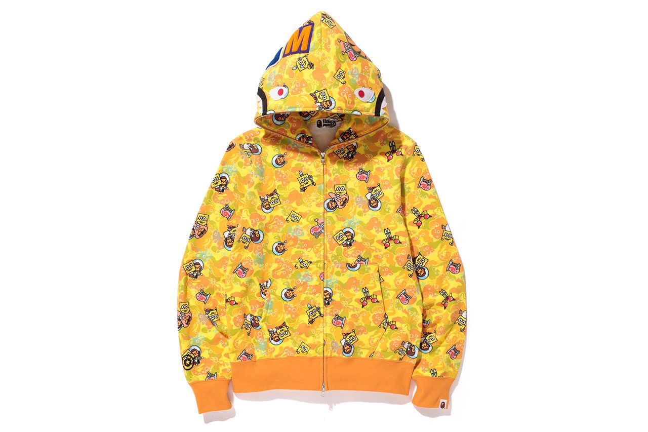 Bape NEW! 2014 Limited Edition Spongebob yellow zip up hoodie Size US L / EU 52-54 / 3 - 1 Preview