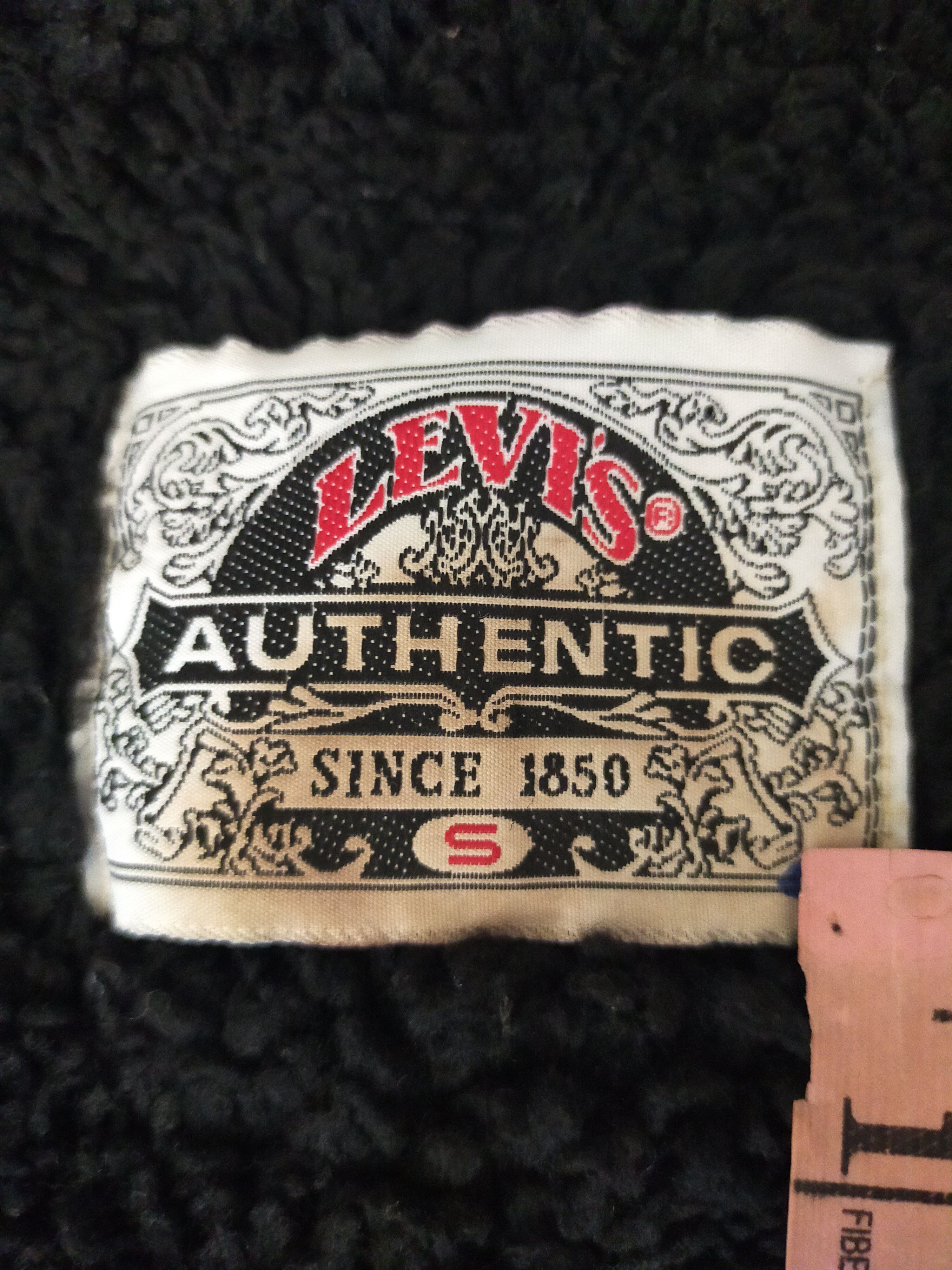 Vintage 80s 90s Levi's Sherpa Lined Trucker Denim Jacket