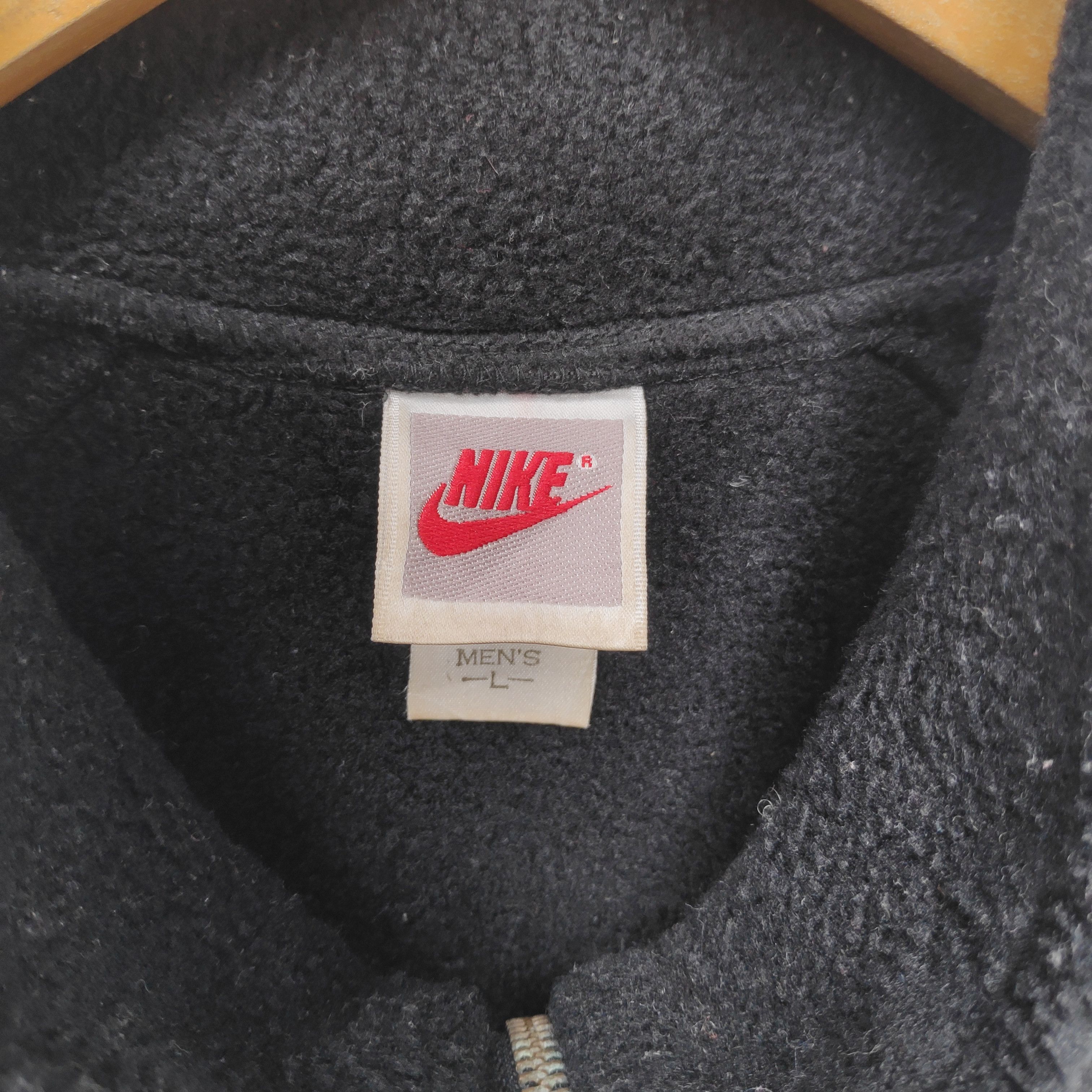 Nike × Vintage VINTAGE NIKE TENNIS FLEECE SWEATER LARGE BLACK SHERPA Size US L / EU 52-54 / 3 - 3 Thumbnail