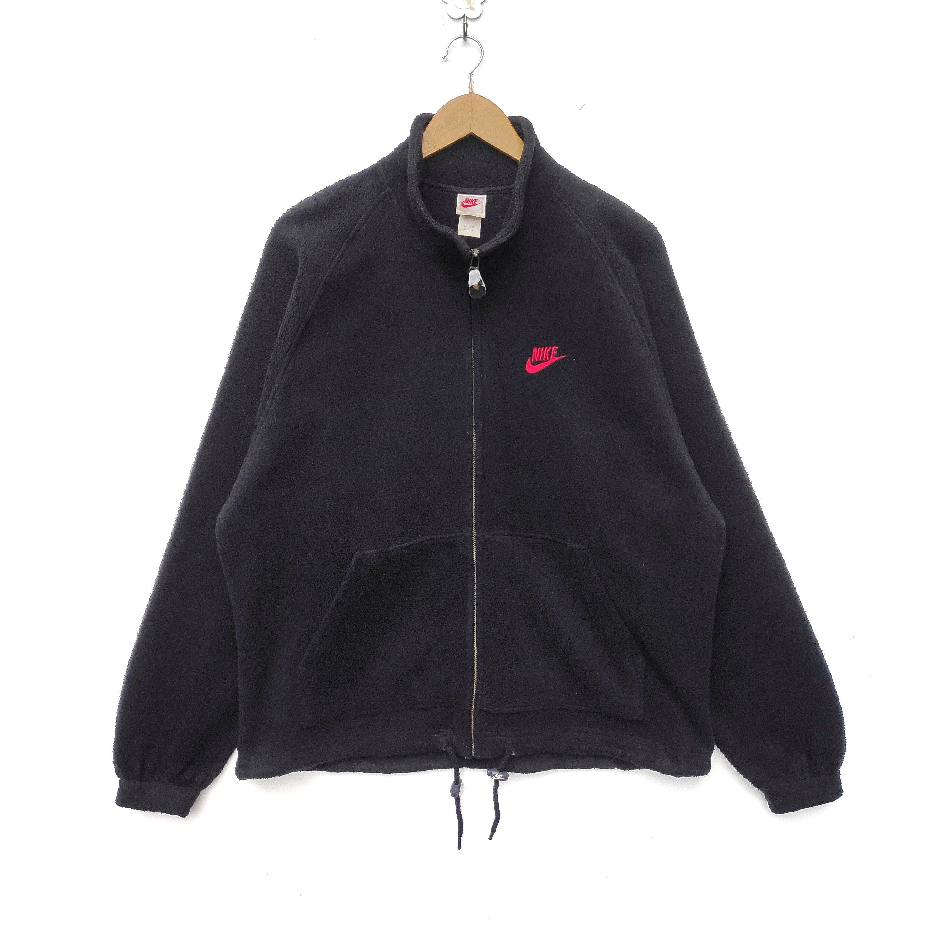 Nike × Vintage VINTAGE NIKE TENNIS FLEECE SWEATER LARGE BLACK SHERPA Size US L / EU 52-54 / 3 - 2 Thumbnail