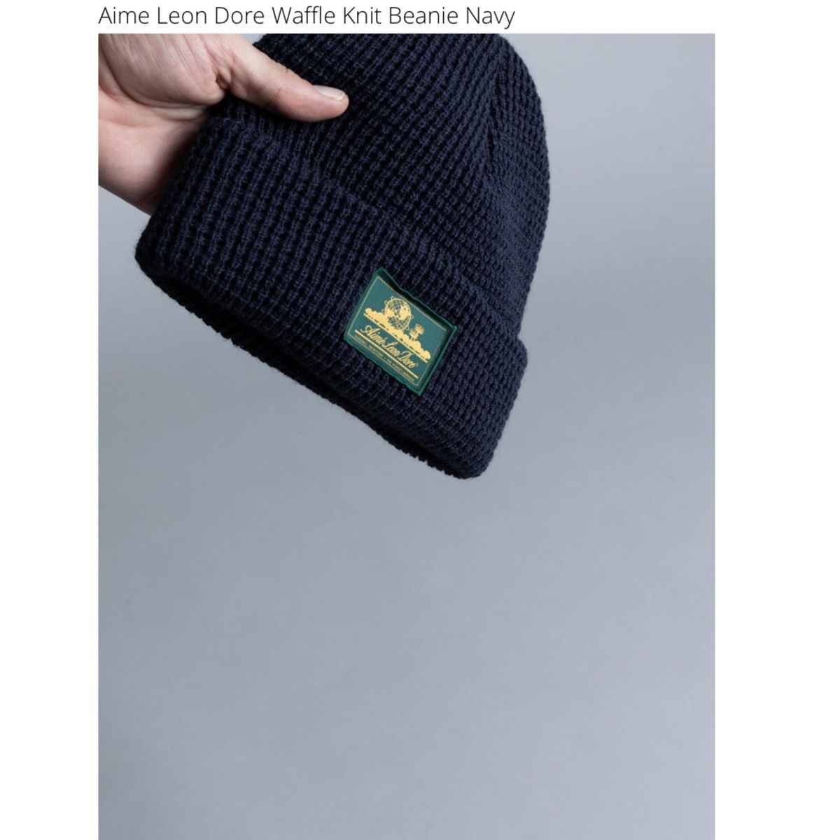 Aime Leon Dore Aime Leon Dore Logo Waffle Knitted Beanie Size ONE SIZE - 6 Thumbnail