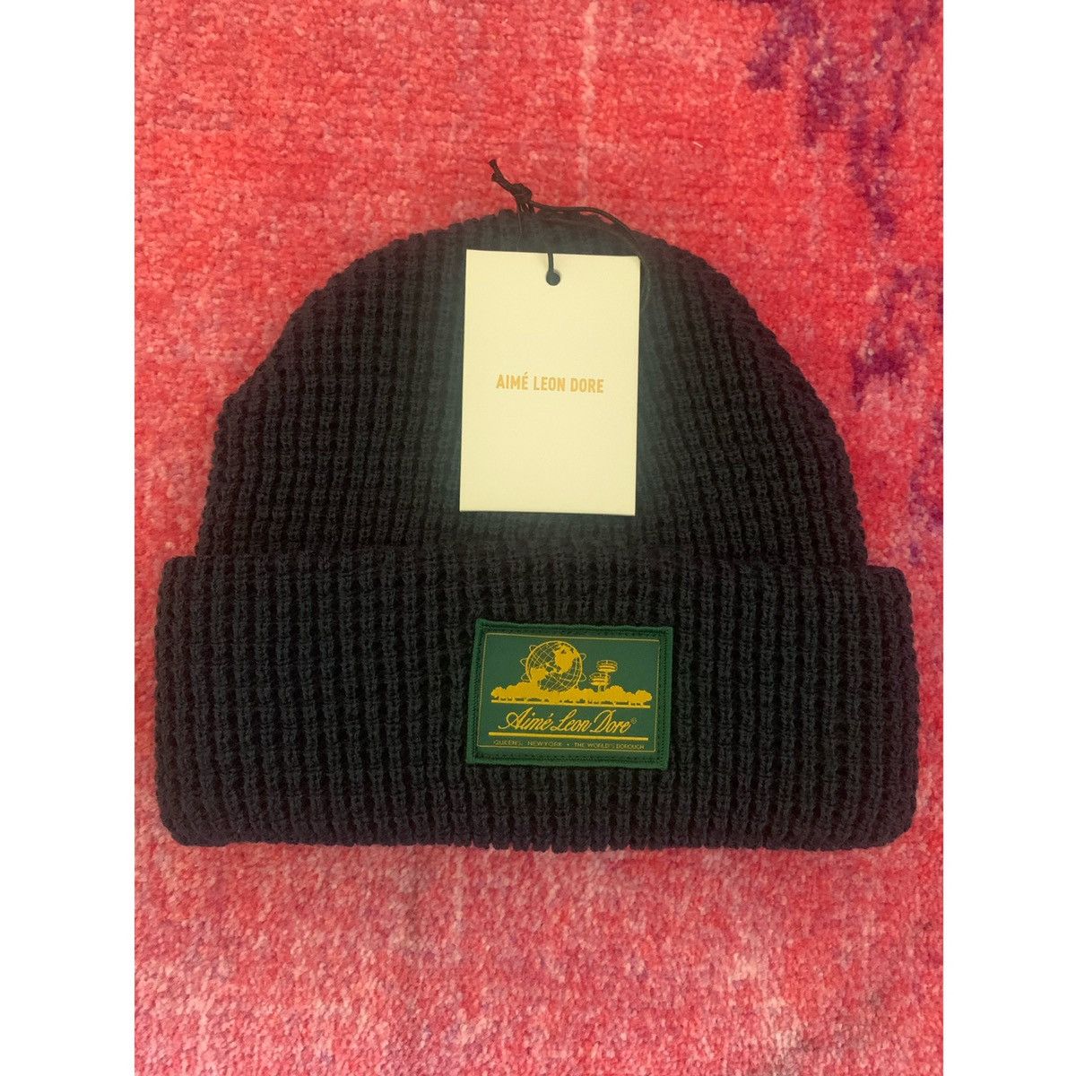 Aime Leon Dore Aime Leon Dore Logo Waffle Knitted Beanie Size ONE SIZE - 4 Thumbnail