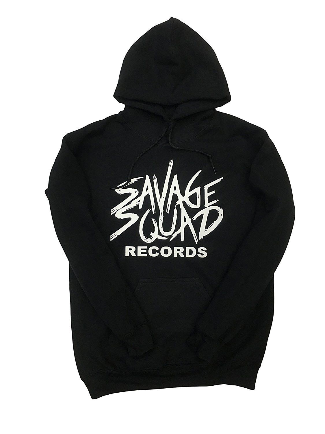 SAVAGE SQUAD RECORDS FREDO SANTANA CHIEF KEEF HOODIE (BLACK)
