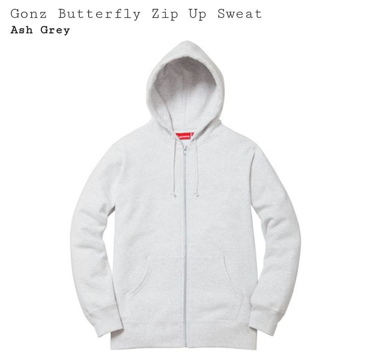 Supreme Gonz Butterfly Zip Up Sweat | Grailed