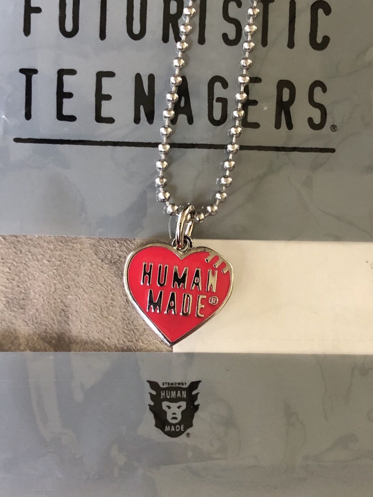 Human Made Human Made Necklace Chain Heart Logo Pendant Nigo