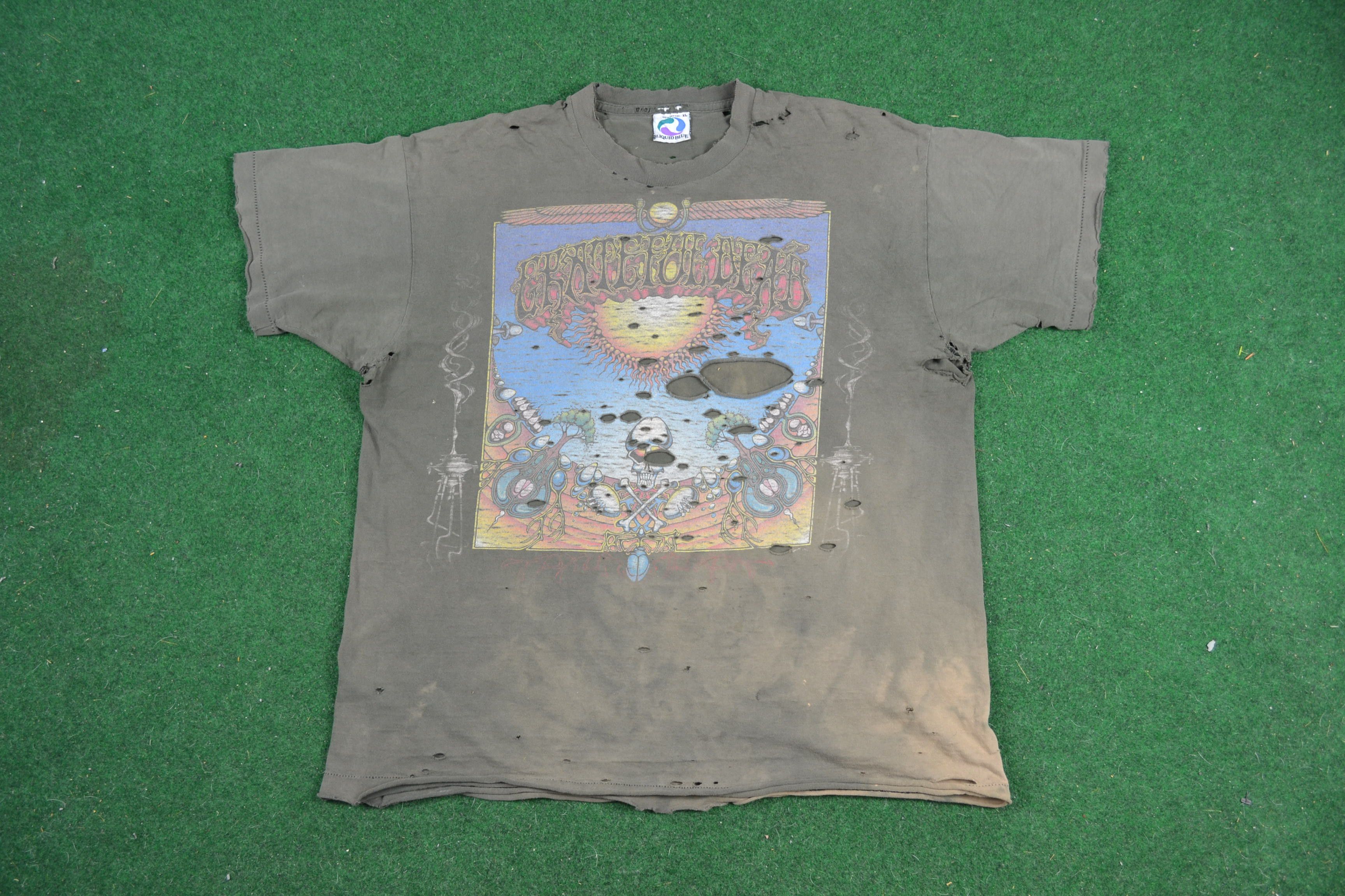 Vintage 1994 Worn Grateful Dead Spectrum Fall Tour Tee Shirt 90s | Grailed