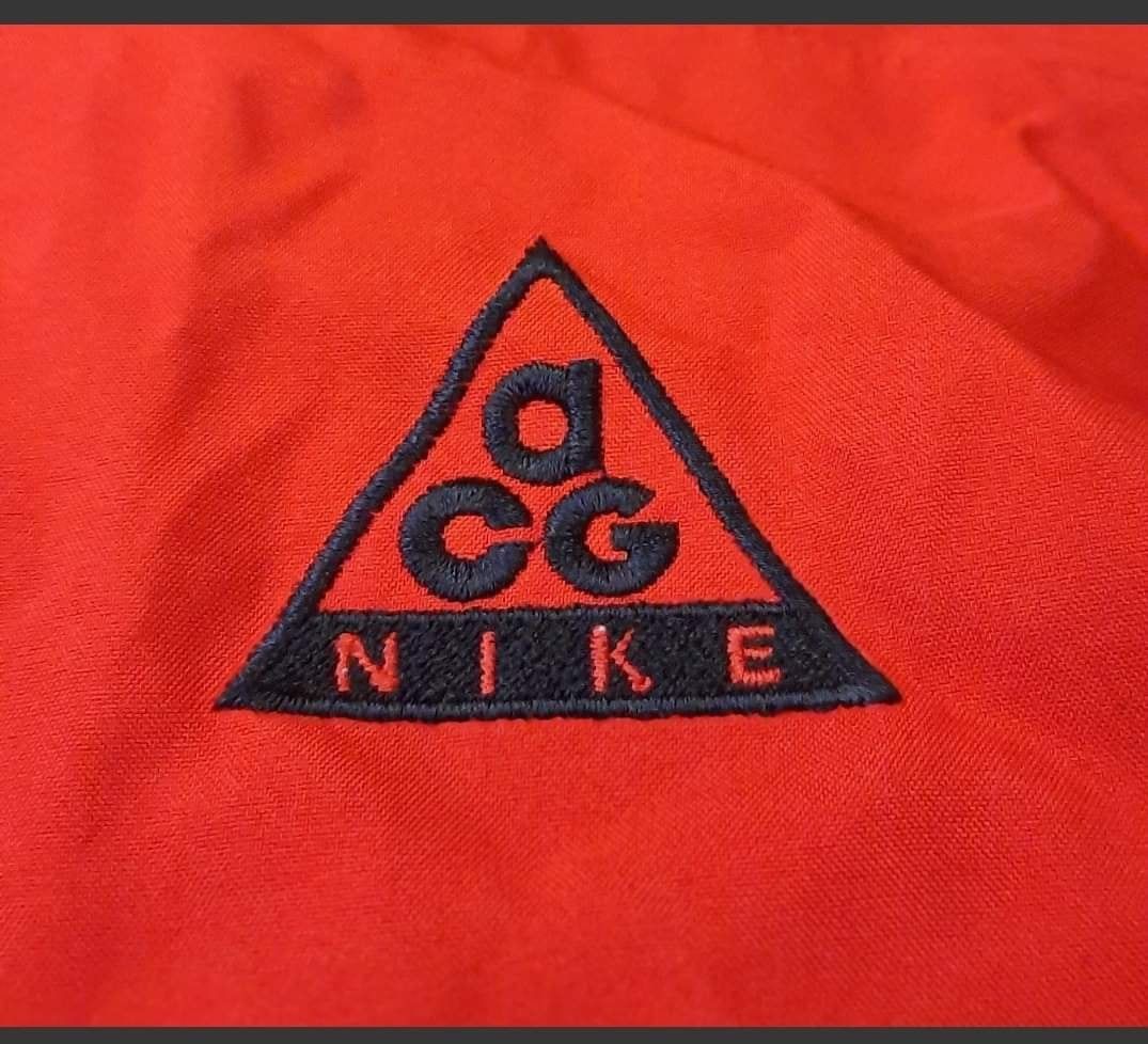 Nike × Nike ACG Hoodie Vintage Nike ACG Jacket Windbreaker Chilli RED Size US L / EU 52-54 / 3 - 8 Thumbnail