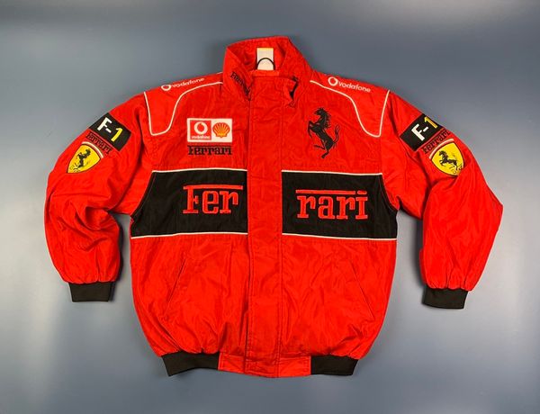 Vintage Vintage Ferrari F1 Formula 1 Racing style bomber jacket | Grailed