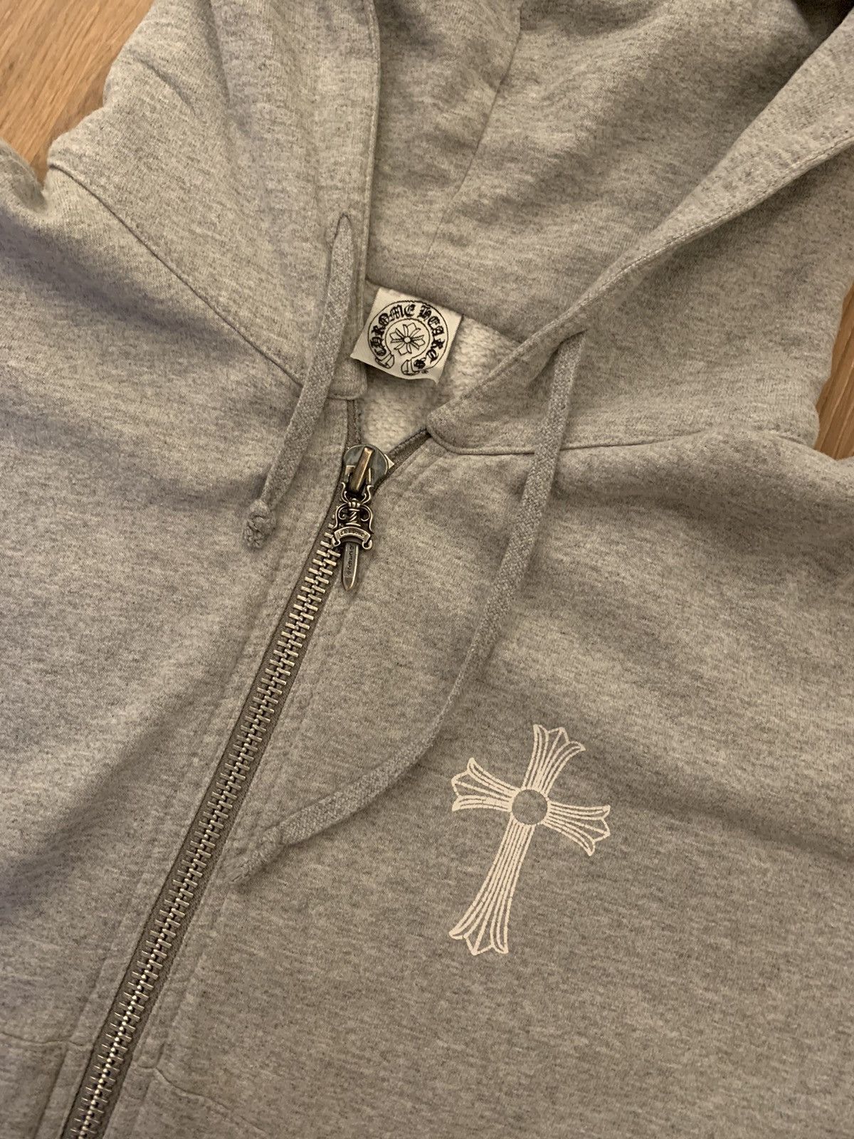 Chrome Hearts Very Rare Cross Zip Up Hoodie Grey Silver Dagger Vintage Size US S / EU 44-46 / 1 - 2 Preview