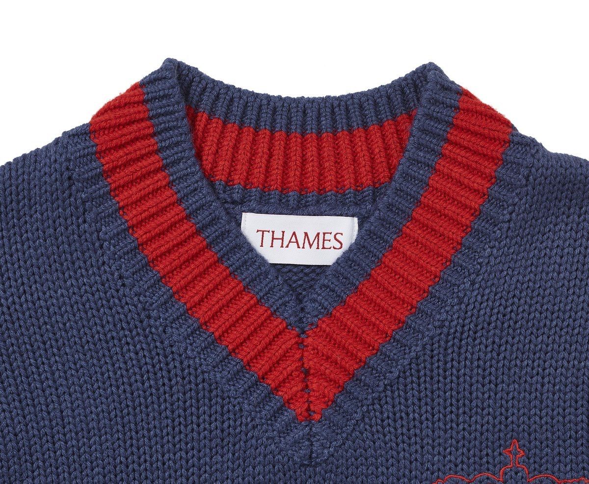 Thames Thames P.G. Knit Blue Medium | Grailed