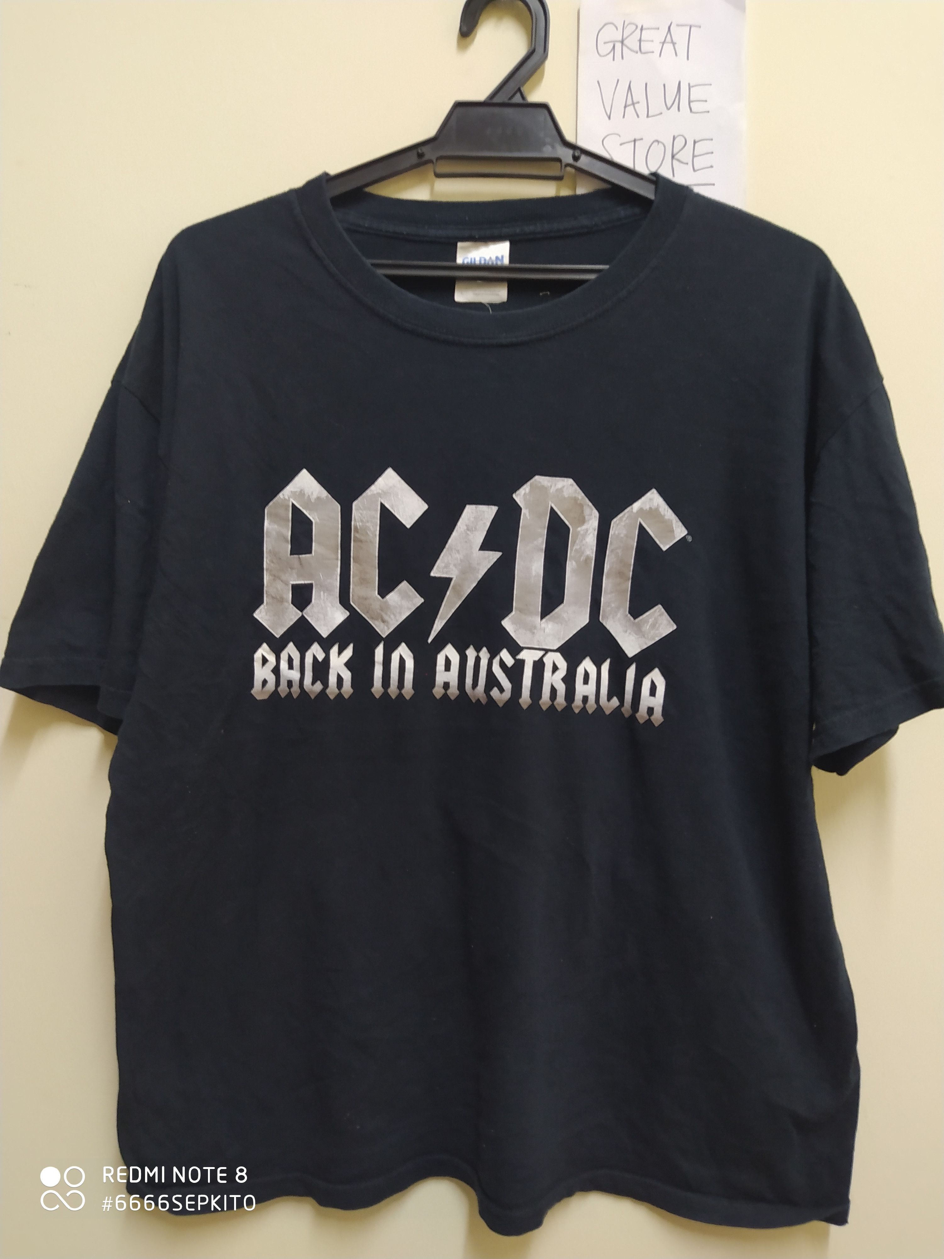 Ac/Dc × Band Tees × Vintage Vintage AC⚡DC 2009 Back in Australia Tour ...