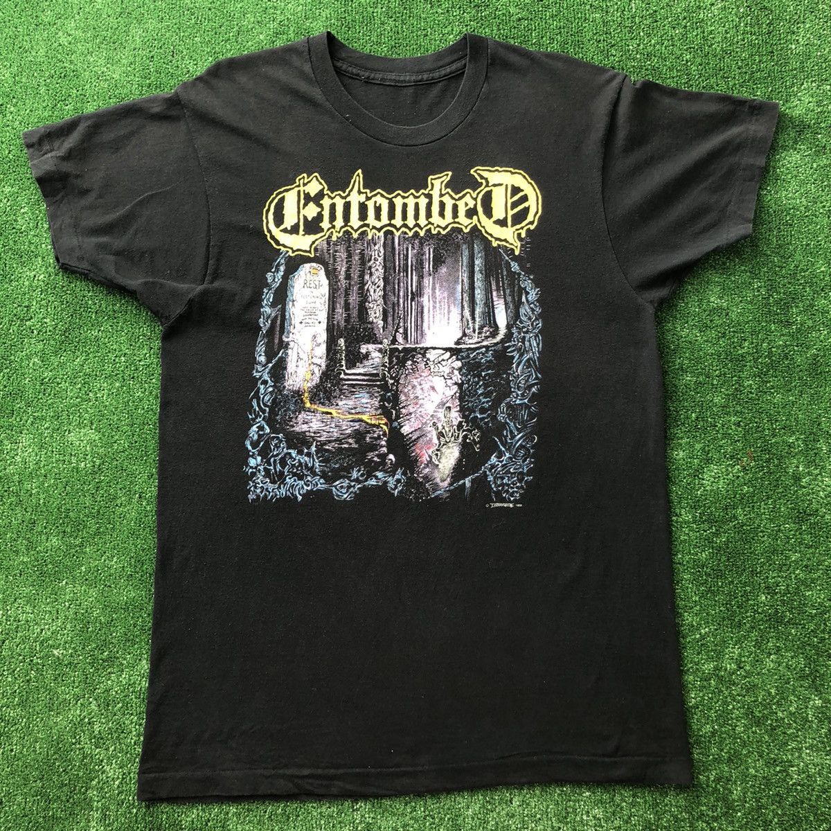 Vintage Vintage 1990 Entombed Left Hand Path Metal Band Shirt