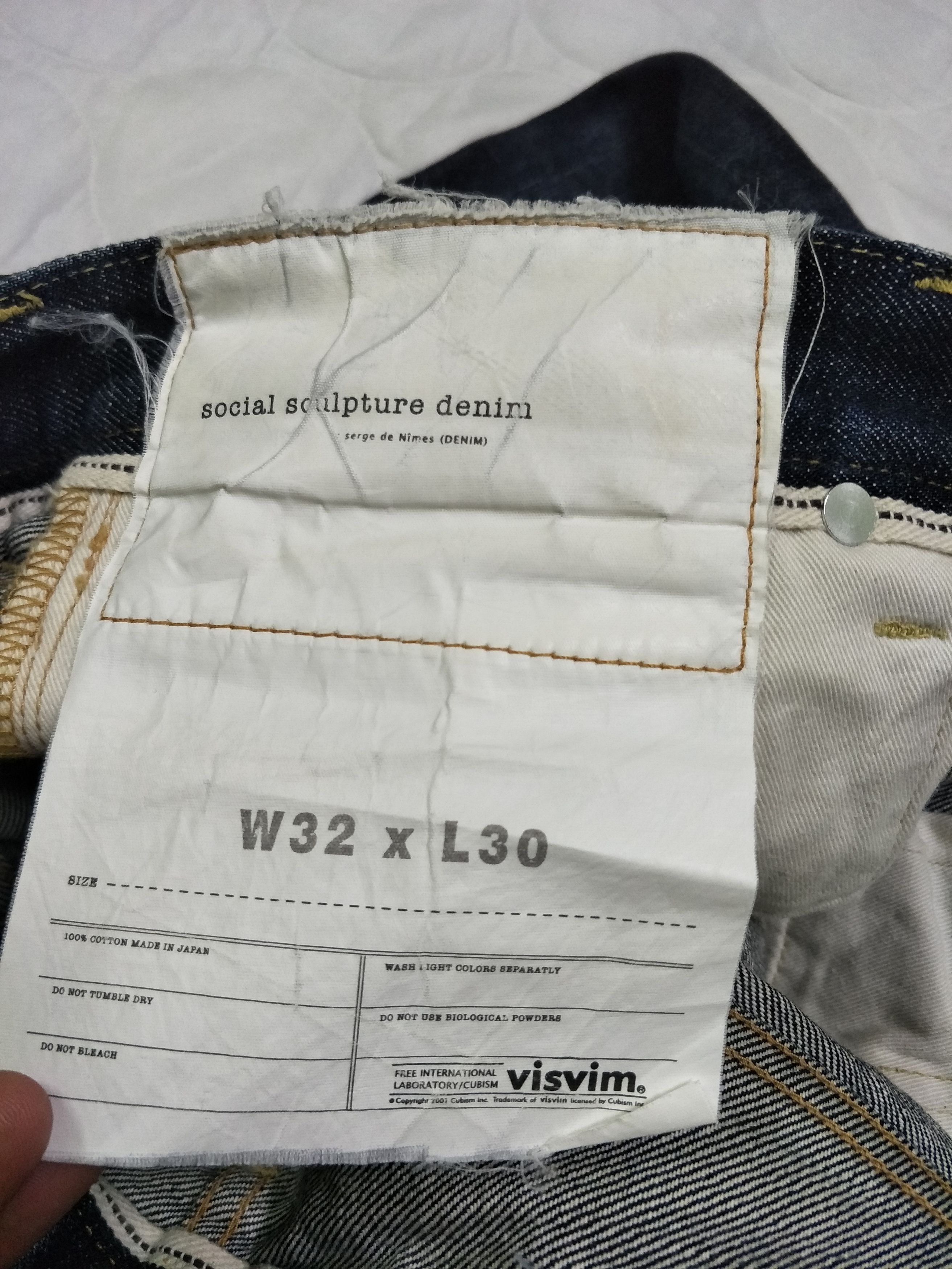 Visvim Visvim Social Sculpture 03 Denim Size US 32 / EU 48 - 14 Thumbnail