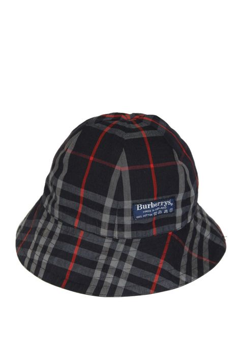 Vintage Burberrys Reversible Novacheck Vintage Bucket Hat Grailed