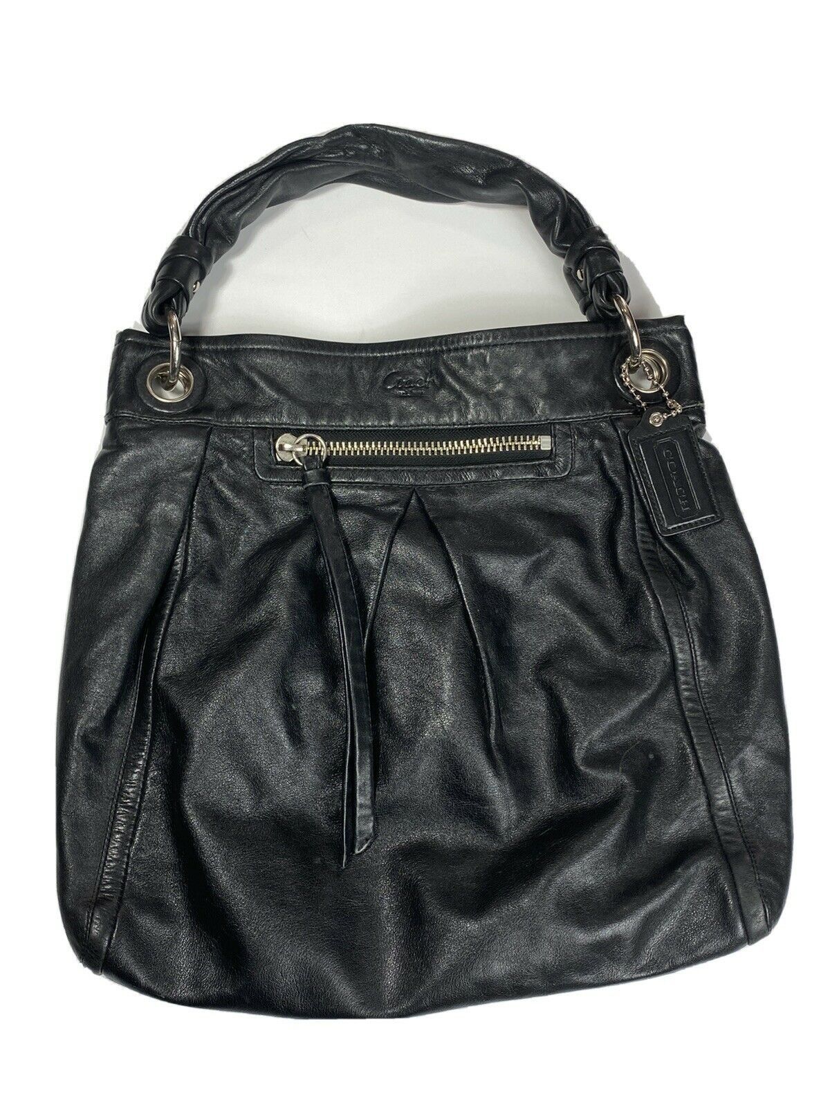 Coach Coach F0993-13411 Black Leather Shoulder Bag 