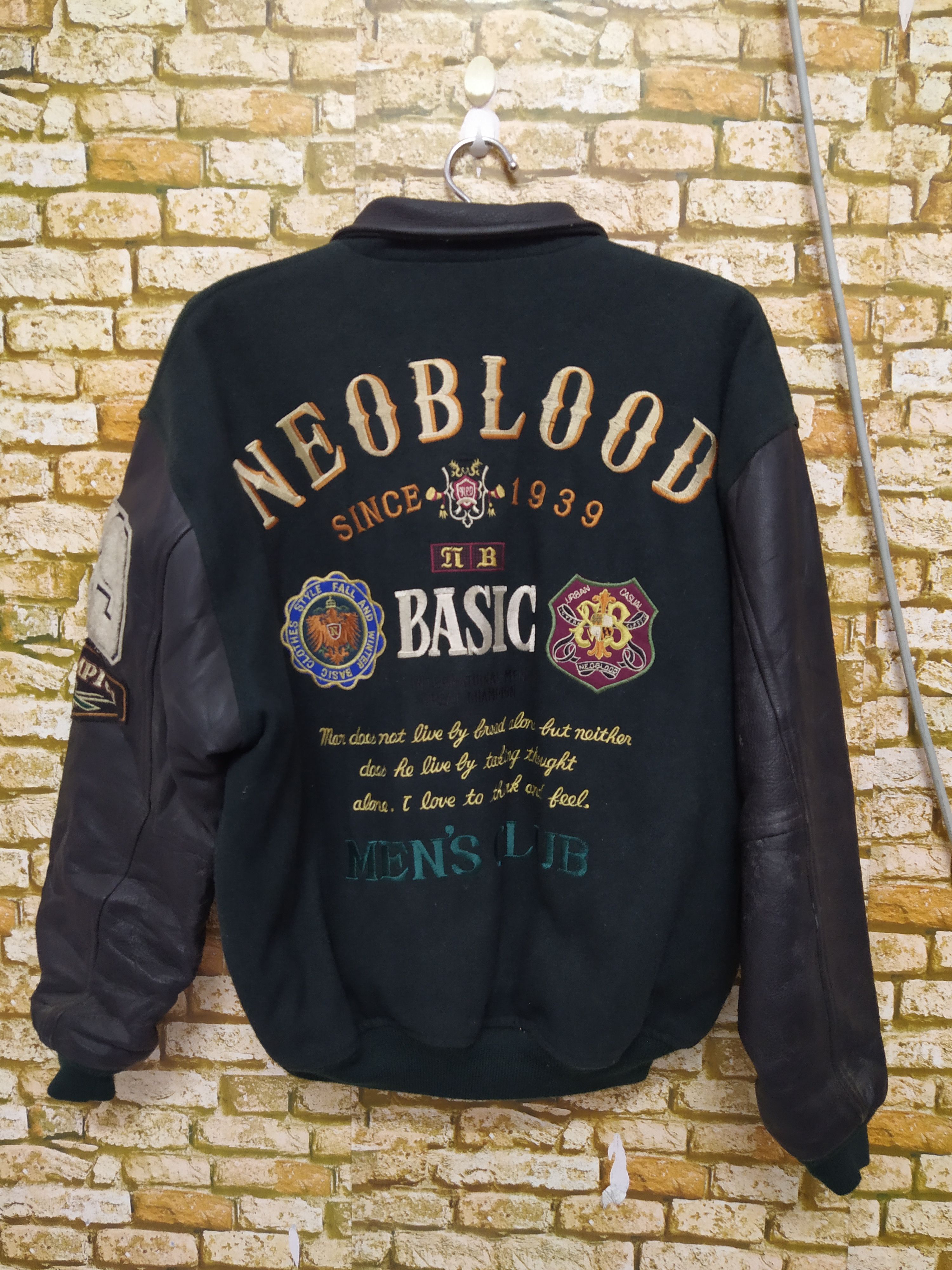Designer × Japanese Brand × Vintage NEOBLOOD JAPAN TOKYO VARSITY LEATHER JACKET (B392) Size US L / EU 52-54 / 3 - 6 Thumbnail