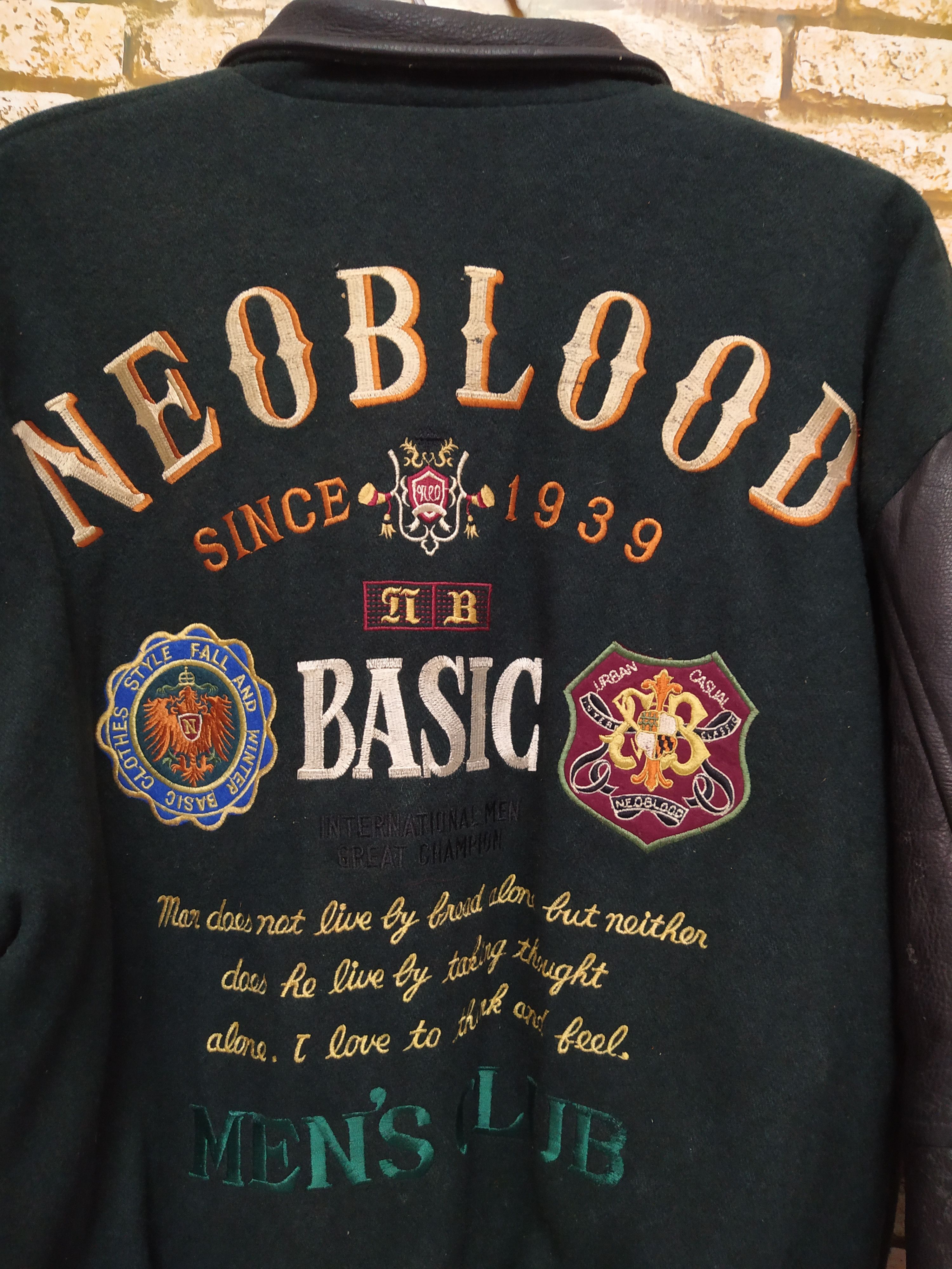 Designer × Japanese Brand × Vintage NEOBLOOD JAPAN TOKYO VARSITY LEATHER JACKET (B392) Size US L / EU 52-54 / 3 - 7 Thumbnail