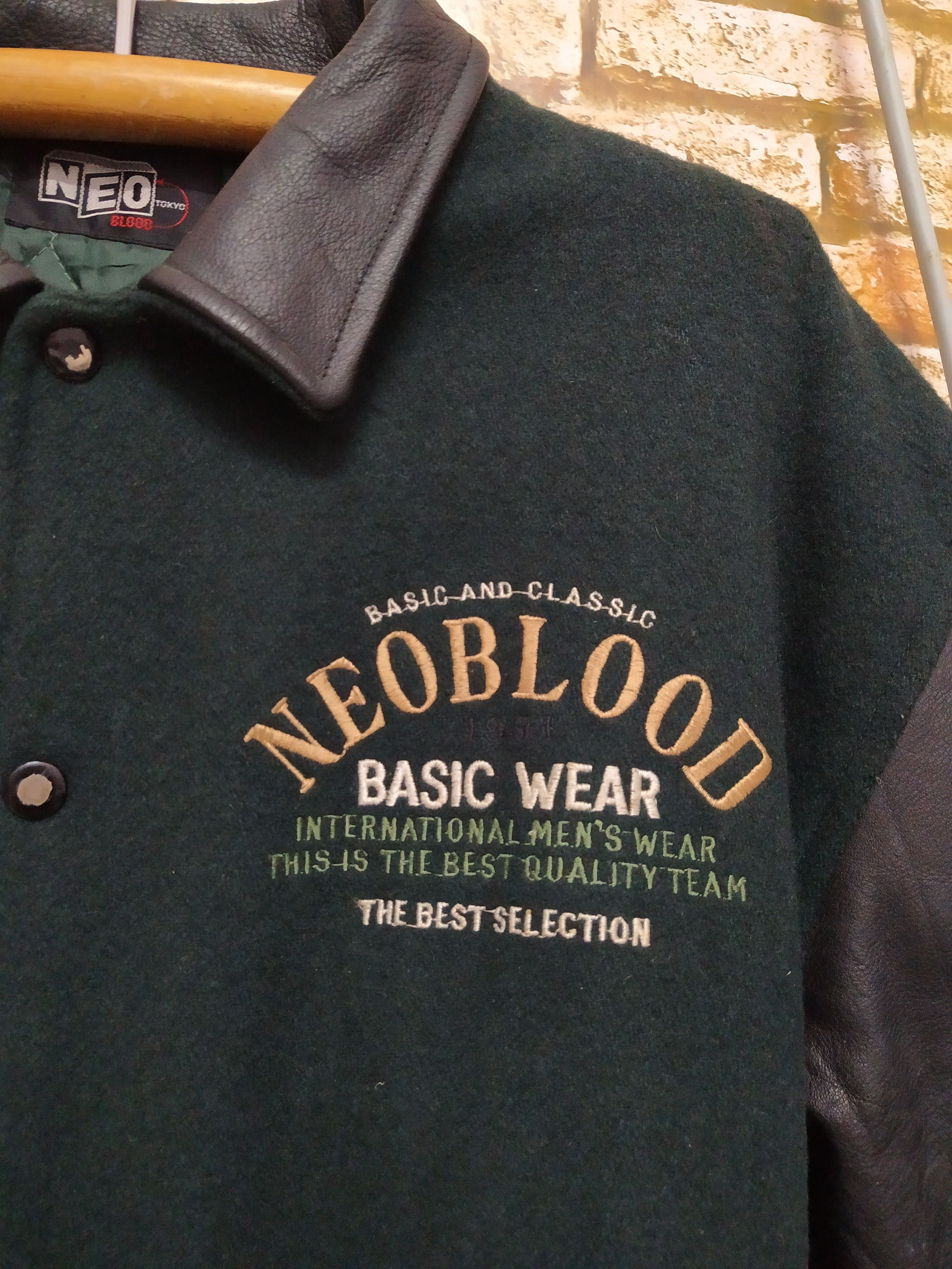 Designer × Japanese Brand × Vintage NEOBLOOD JAPAN TOKYO VARSITY LEATHER JACKET (B392) Size US L / EU 52-54 / 3 - 4 Thumbnail