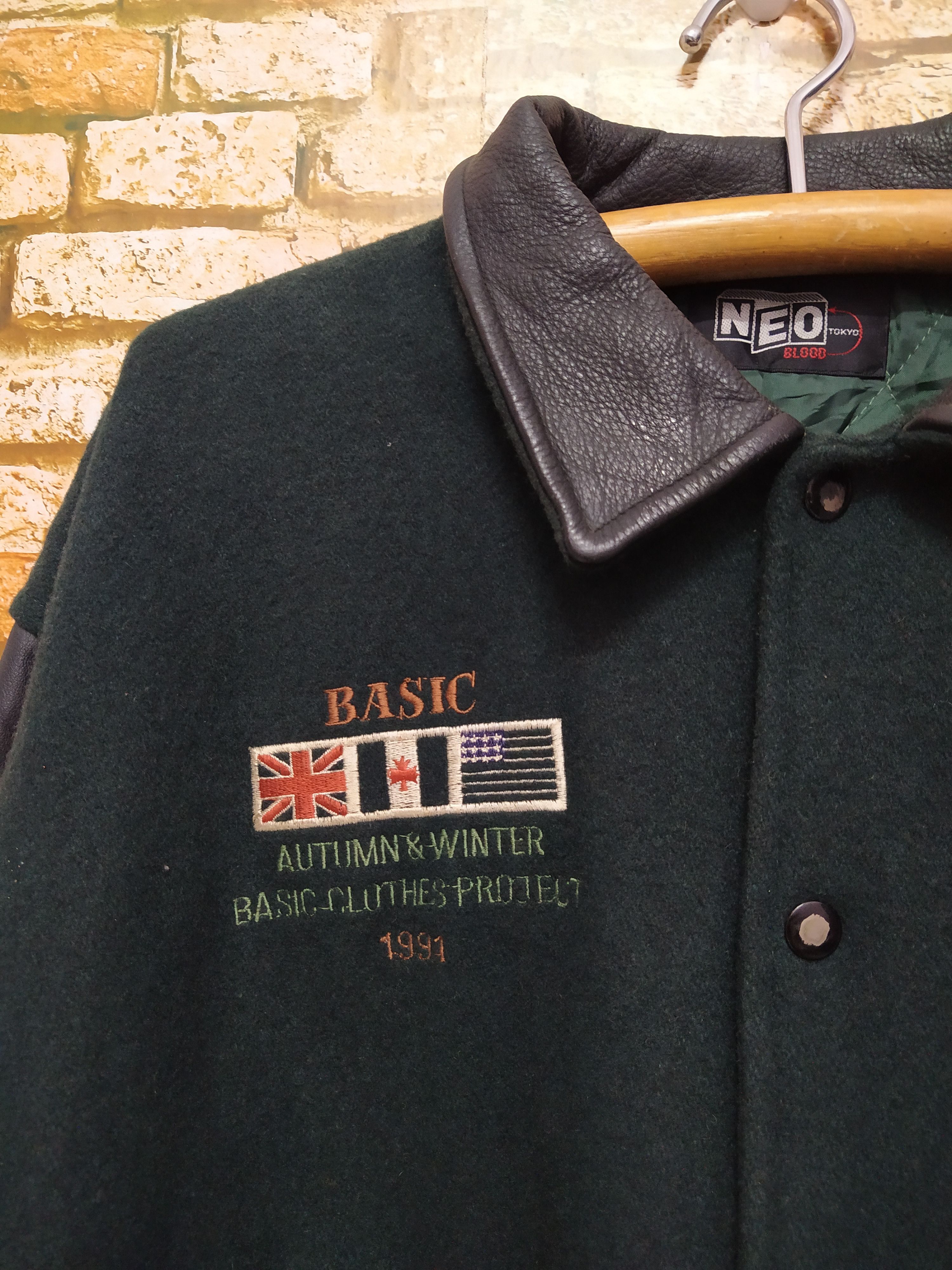 Designer × Japanese Brand × Vintage NEOBLOOD JAPAN TOKYO VARSITY LEATHER JACKET (B392) Size US L / EU 52-54 / 3 - 5 Thumbnail