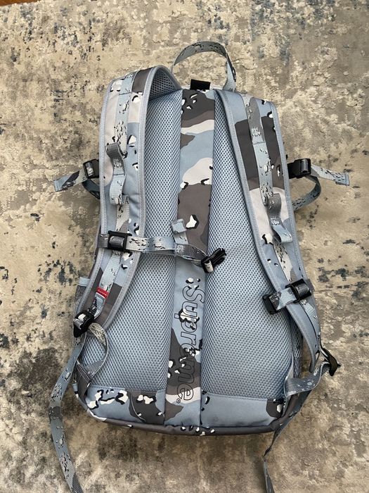 Supreme Backpack 'Blue Chocolate Chip Camo