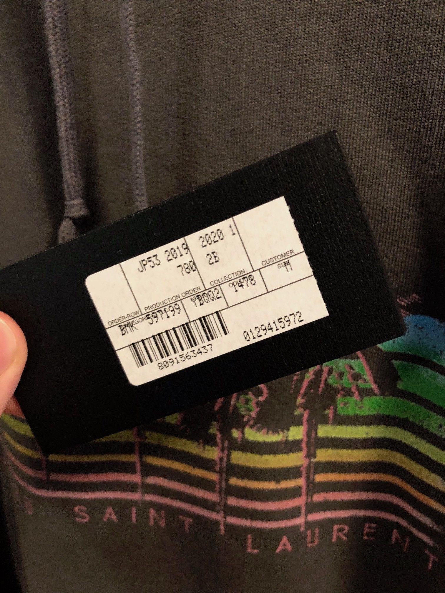 Saint Laurent Paris "Malibu Saint Laurent" Palm Print Hoodie Size US M / EU 48-50 / 2 - 7 Thumbnail