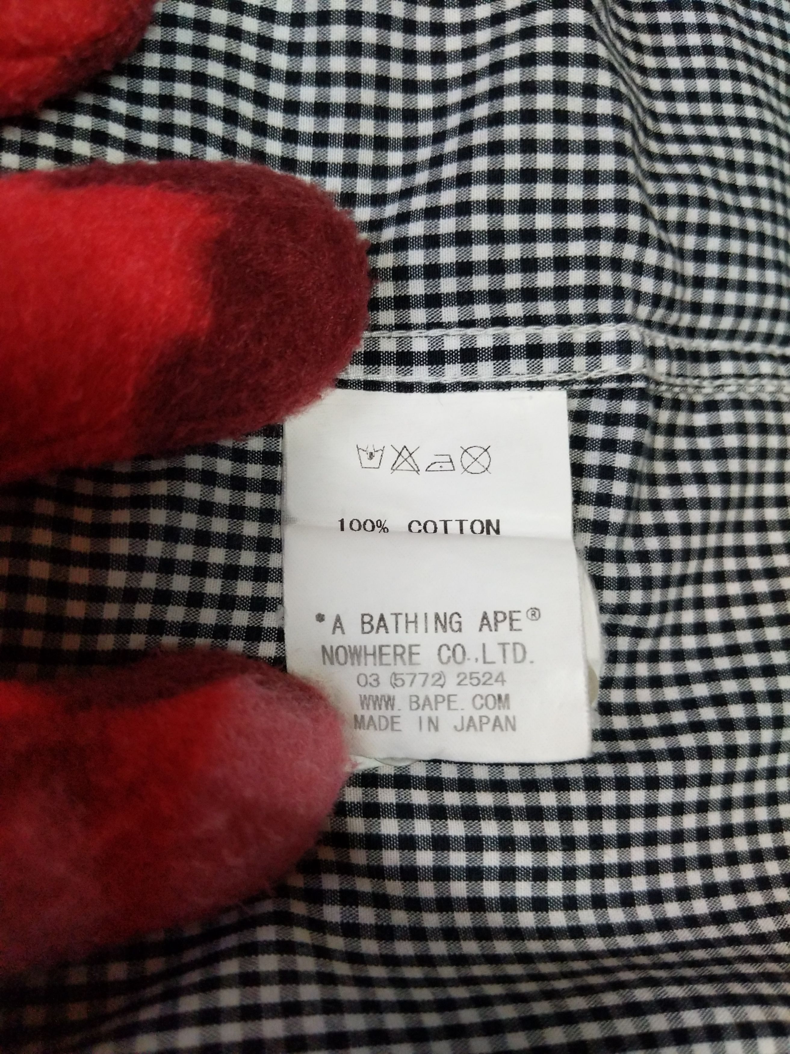 Bape A Bathing Ape Ape Head Pocket Checkered Button Down Shirt Size US XL / EU 56 / 4 - 10 Thumbnail