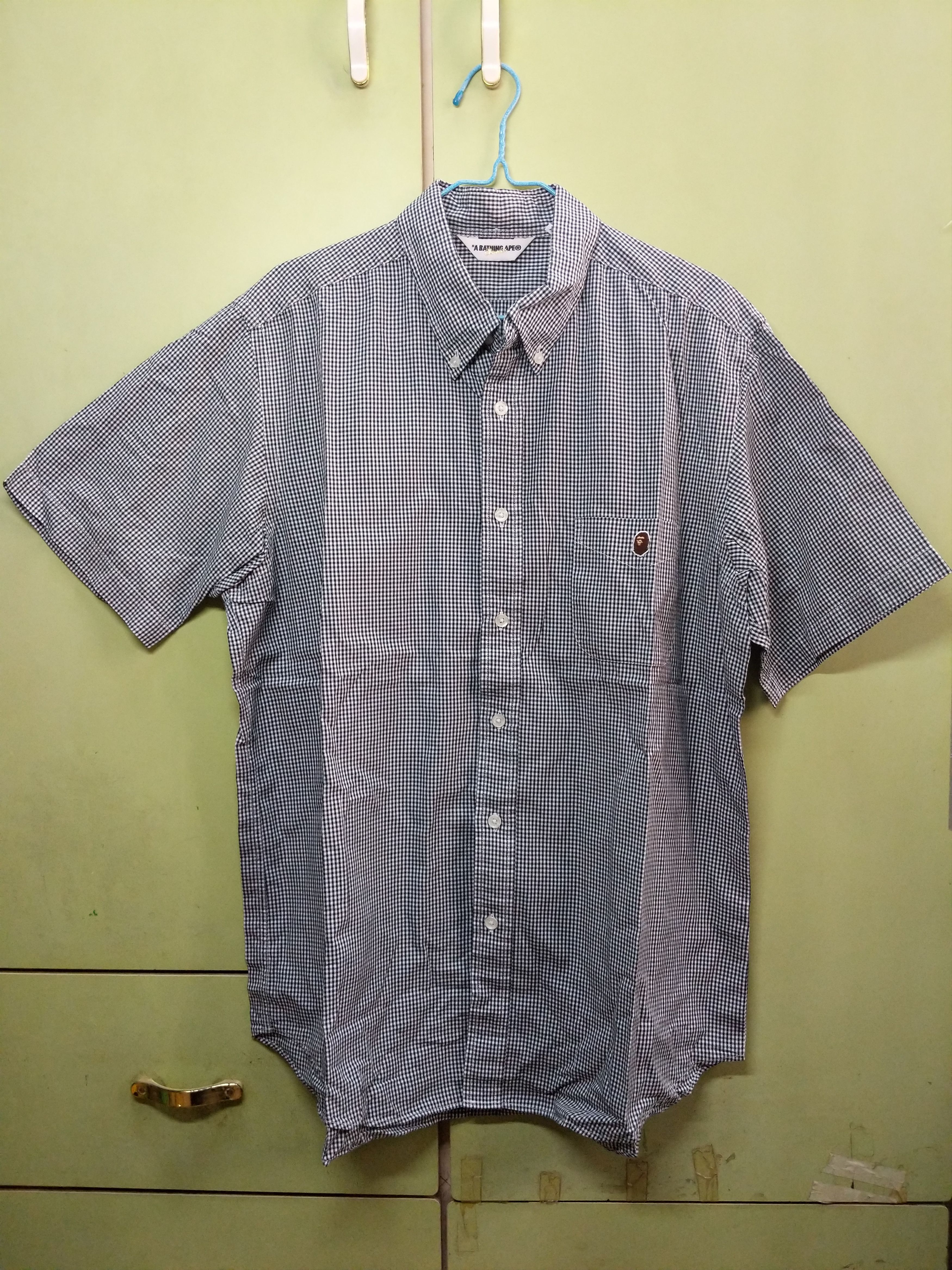 Bape A Bathing Ape Ape Head Pocket Checkered Button Down Shirt Size US XL / EU 56 / 4 - 1 Thumbnail