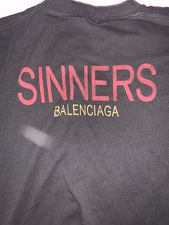 Balenciaga hot sale sinner tee