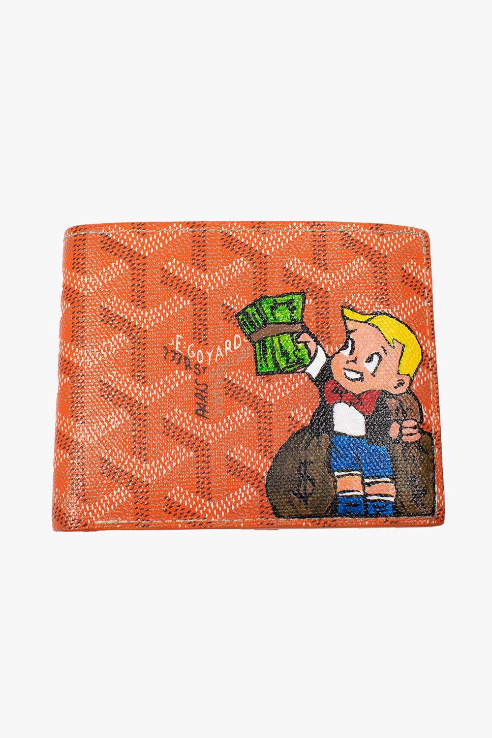 Goyard Richie Rich Painting Customised Victoire Goyardine Wallet Grailed