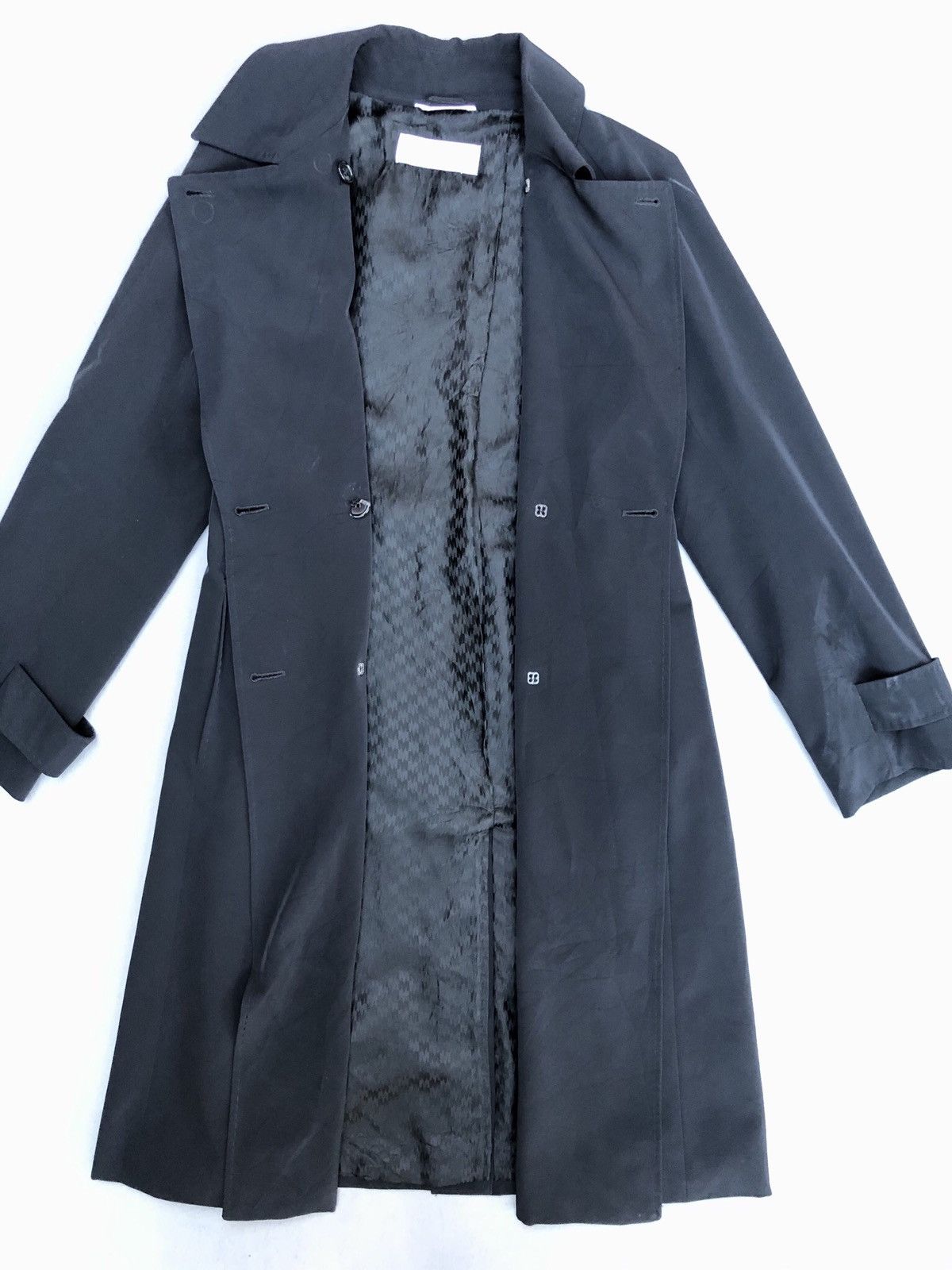 Designer Black Max Mara Long Coat Made In Italy Size US M / EU 48-50 / 2 - 4 Thumbnail