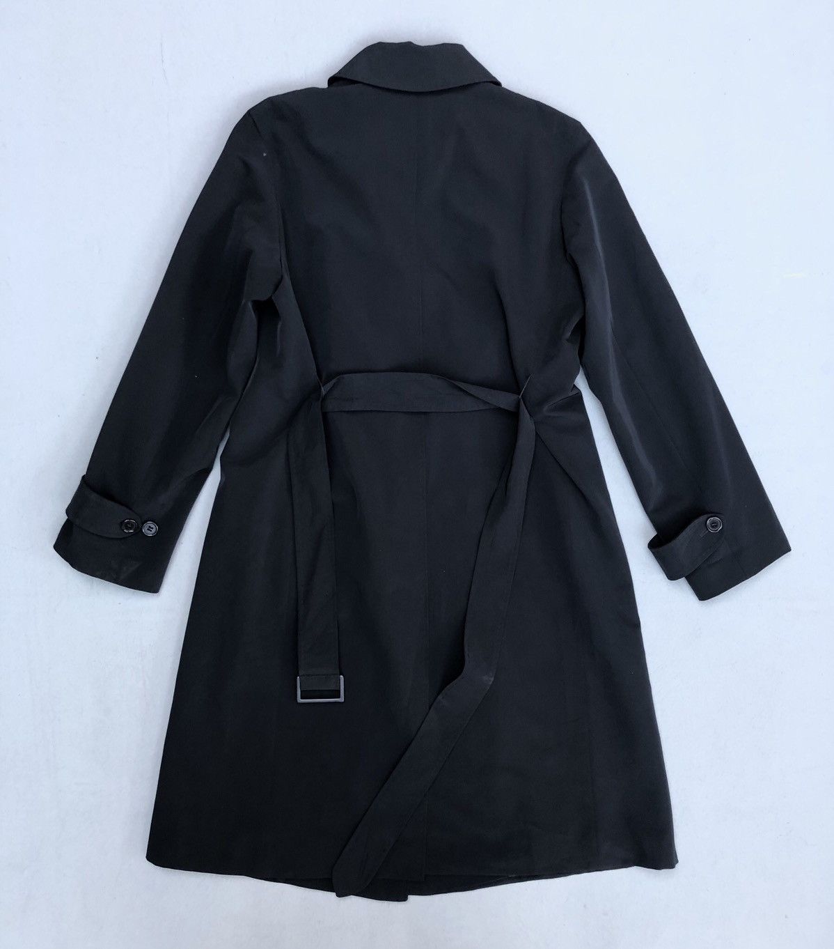 Designer Black Max Mara Long Coat Made In Italy Size US M / EU 48-50 / 2 - 5 Thumbnail