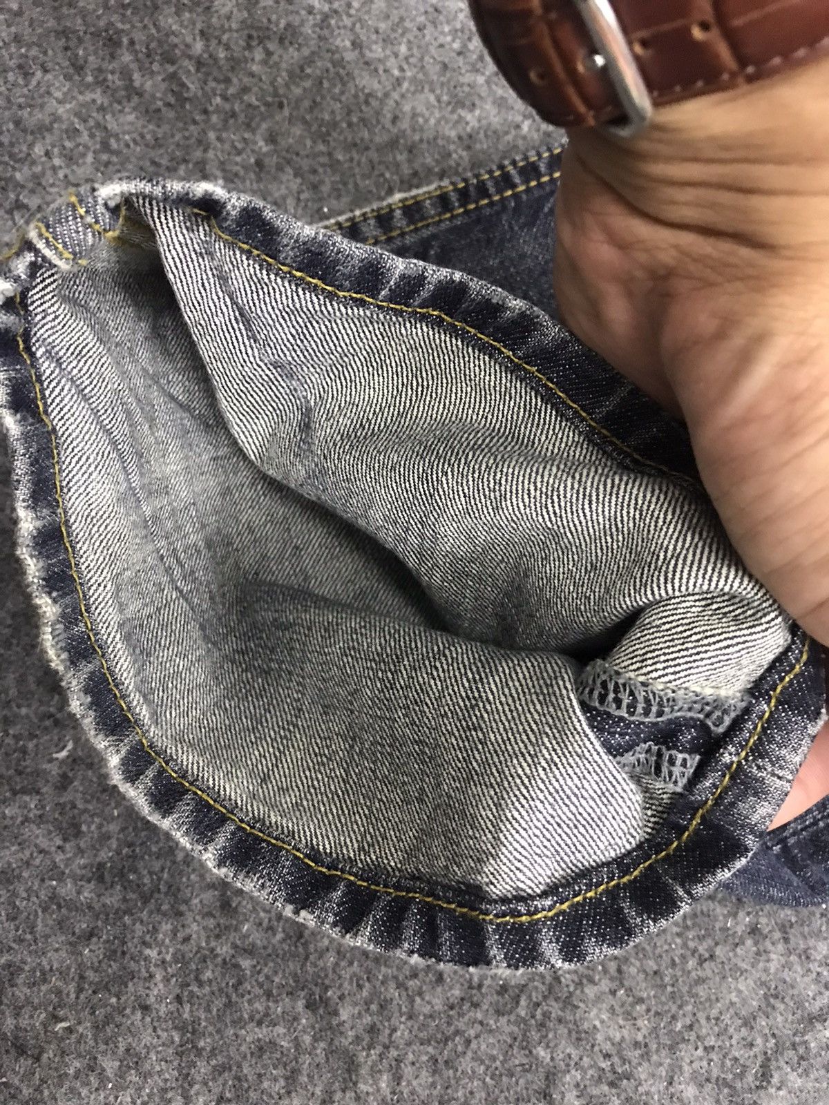 Designer Japanese Brand Blue Denim Jeans Punk Style Nice Design Size US 30 / EU 46 - 6 Thumbnail