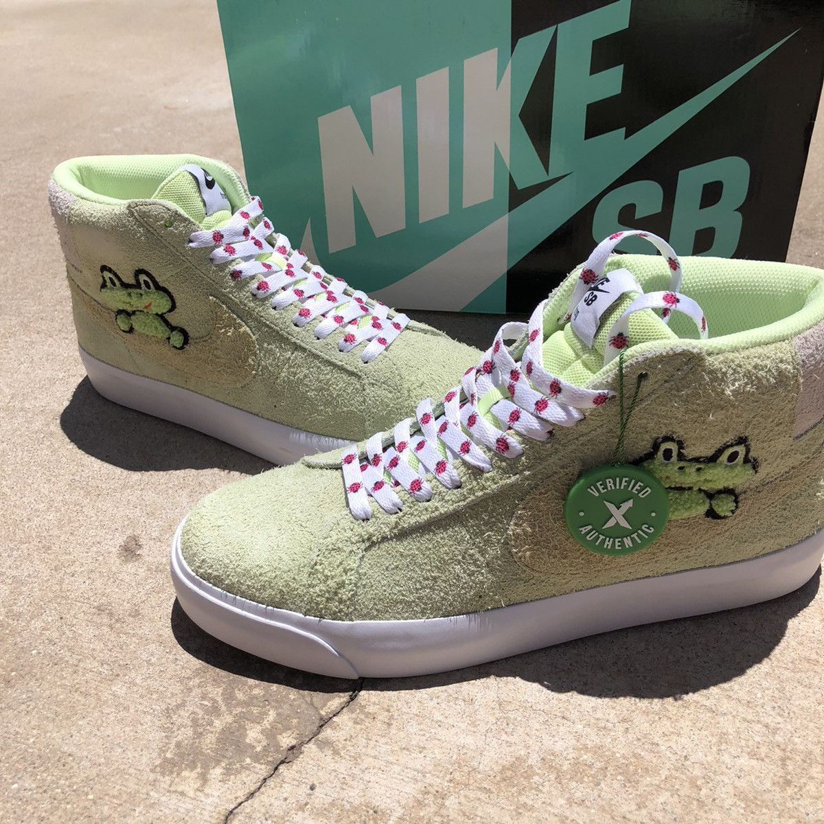 frog skateboard nike blazer