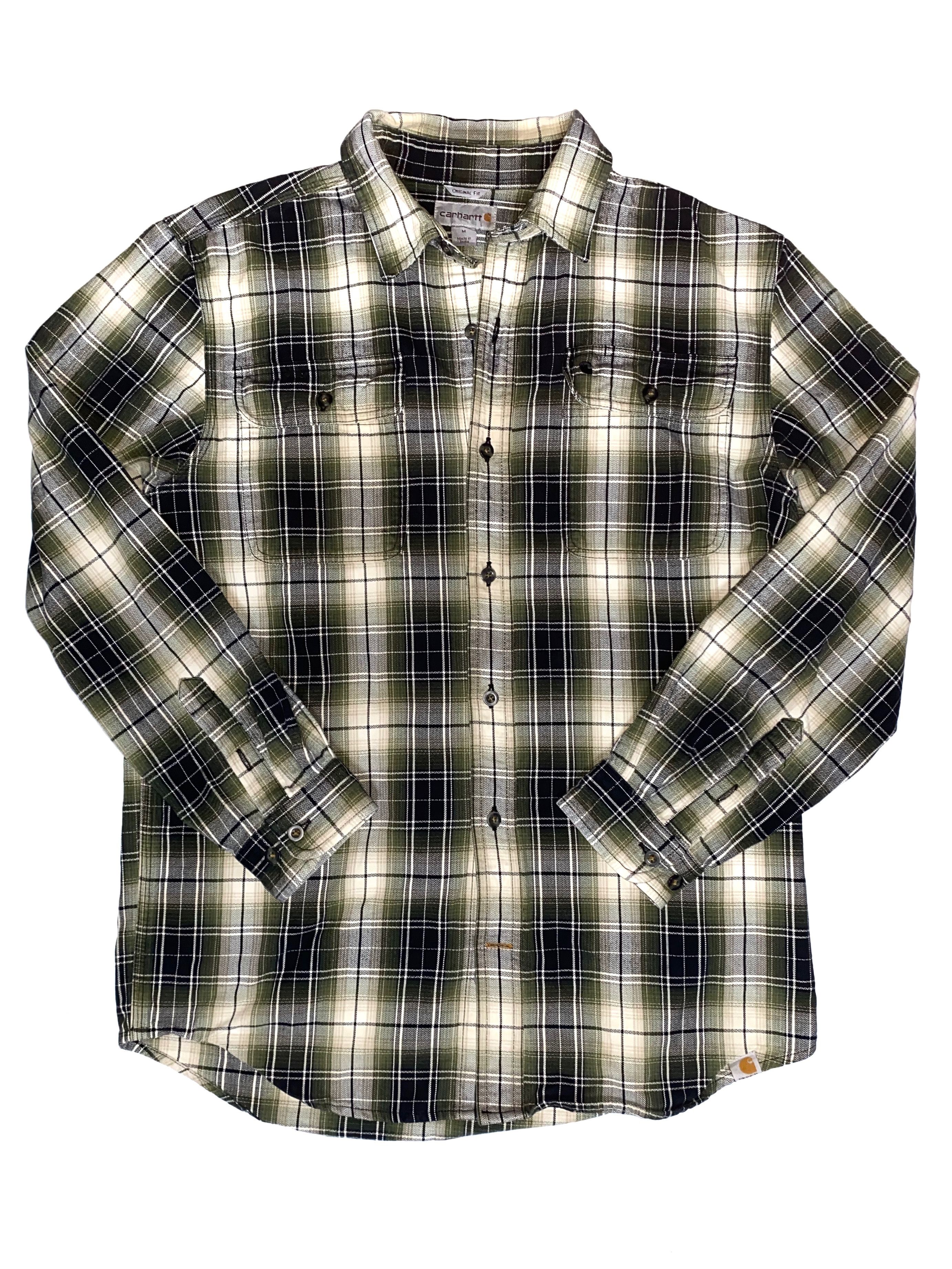 Carhartt Carhartt Plaid Button Up Flannel Workwear Shirt Size US M / EU 48-50 / 2 - 1 Thumbnail